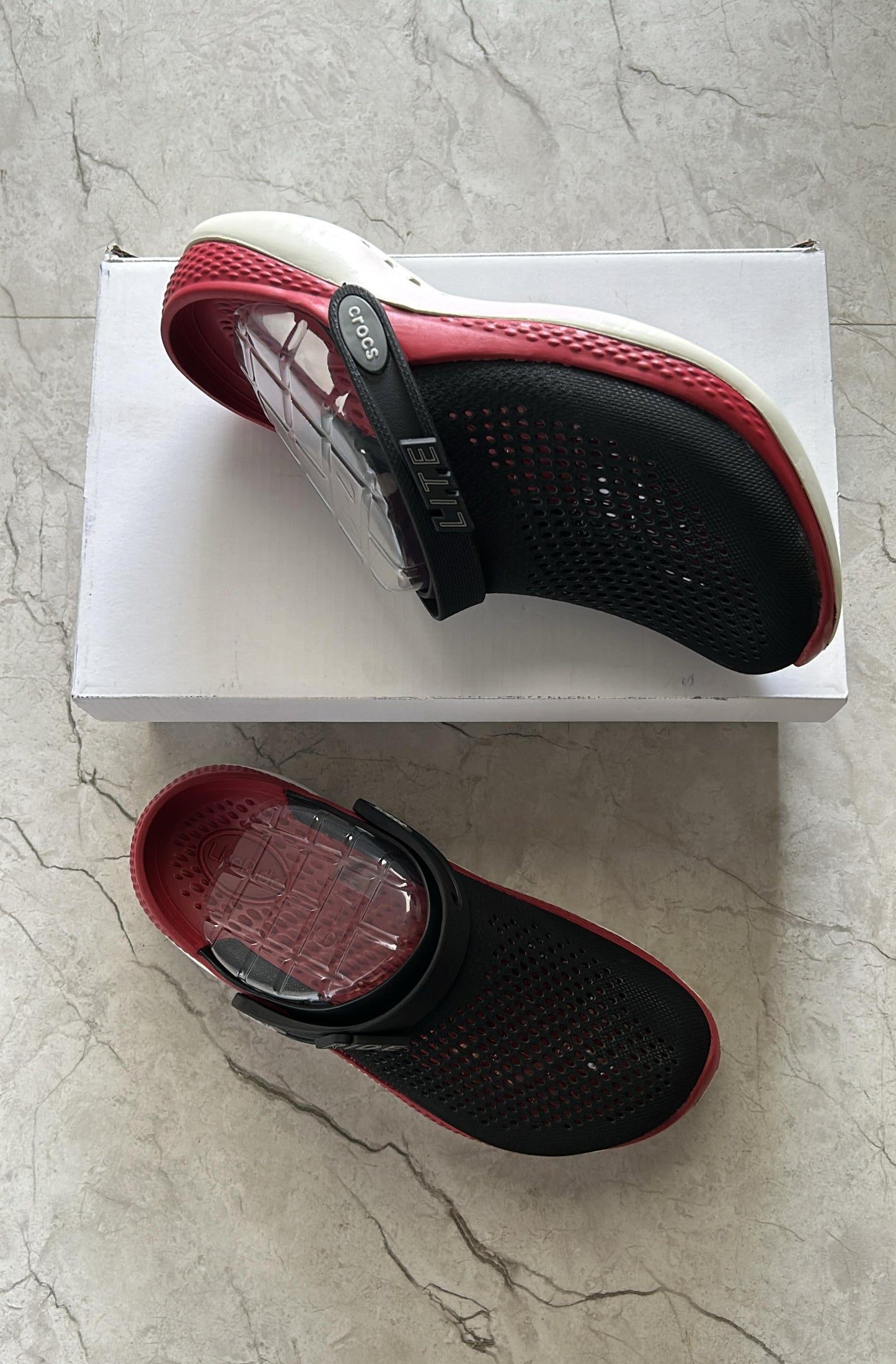 CROCS LITERIDE 360 RED BLACK