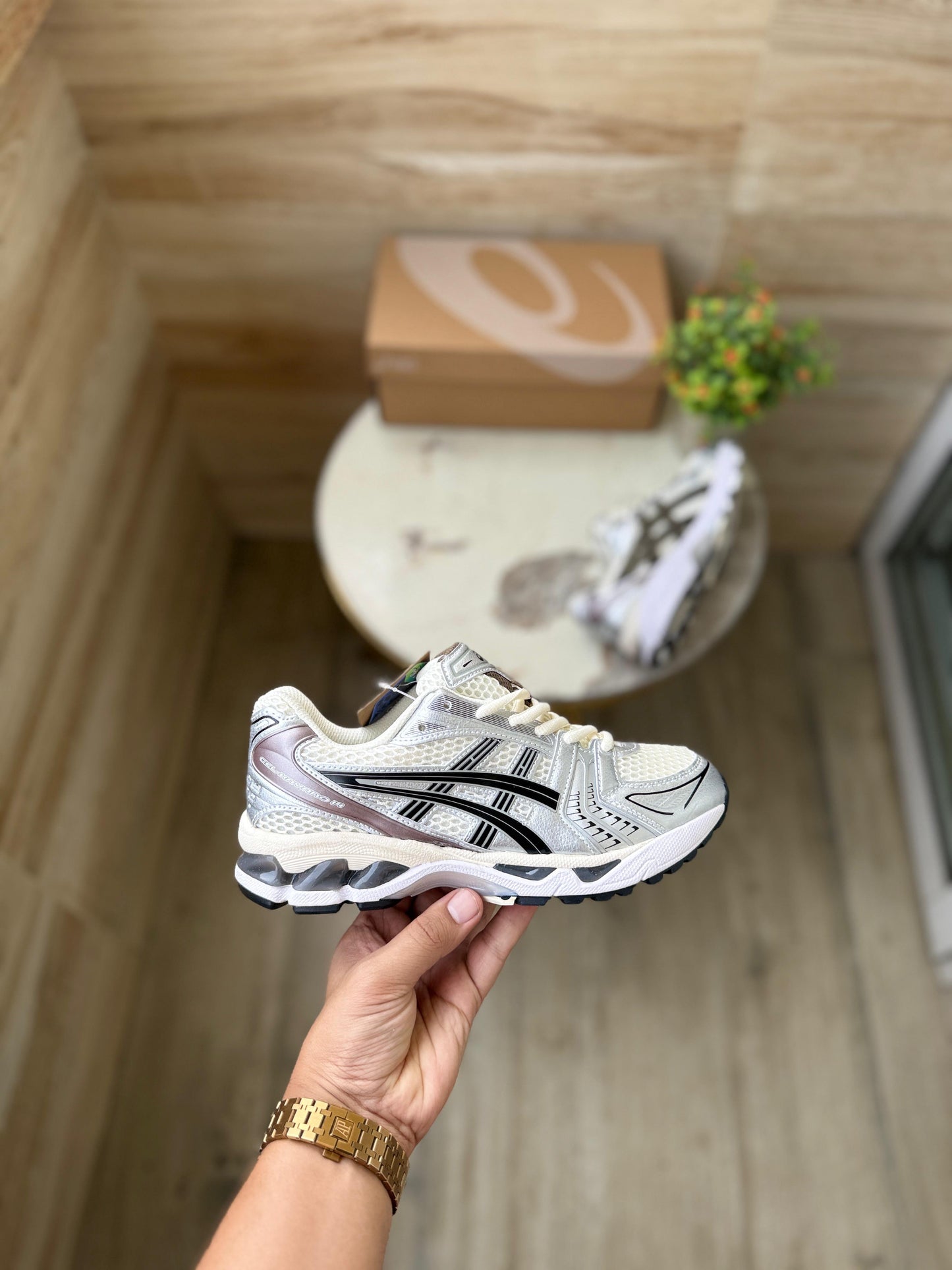 ASICS GEL KAYANO 14 CREAM BLACK