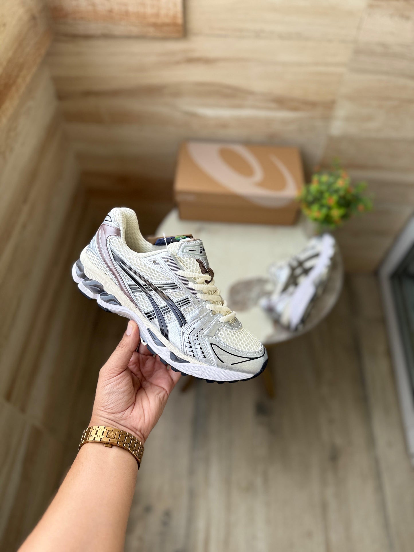 ASICS GEL KAYANO 14 CREAM BLACK