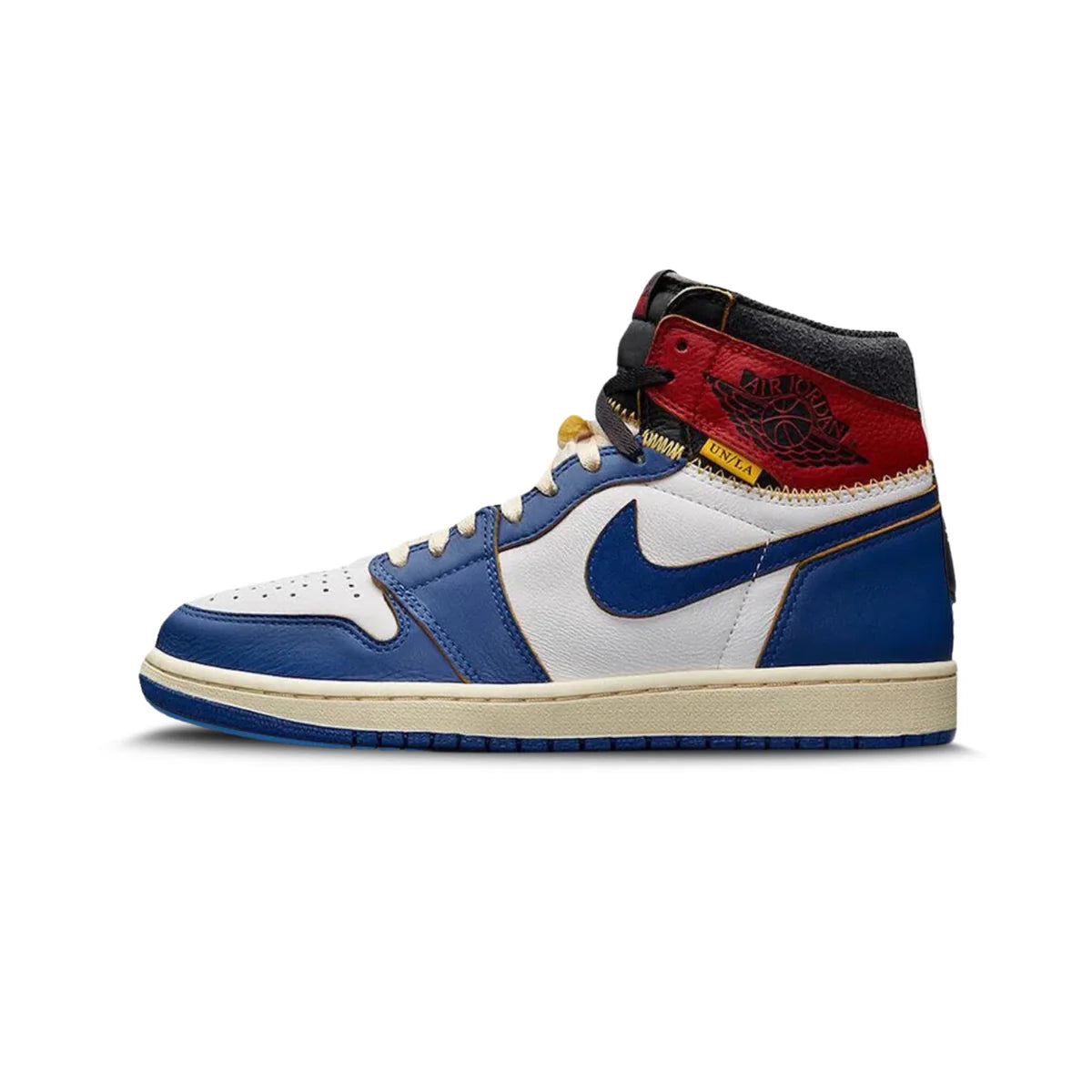 NIKE AIR JORDAN 1 X UNION LA STORM BLUE TOE RED WHITE SEMI UA Snapkicks