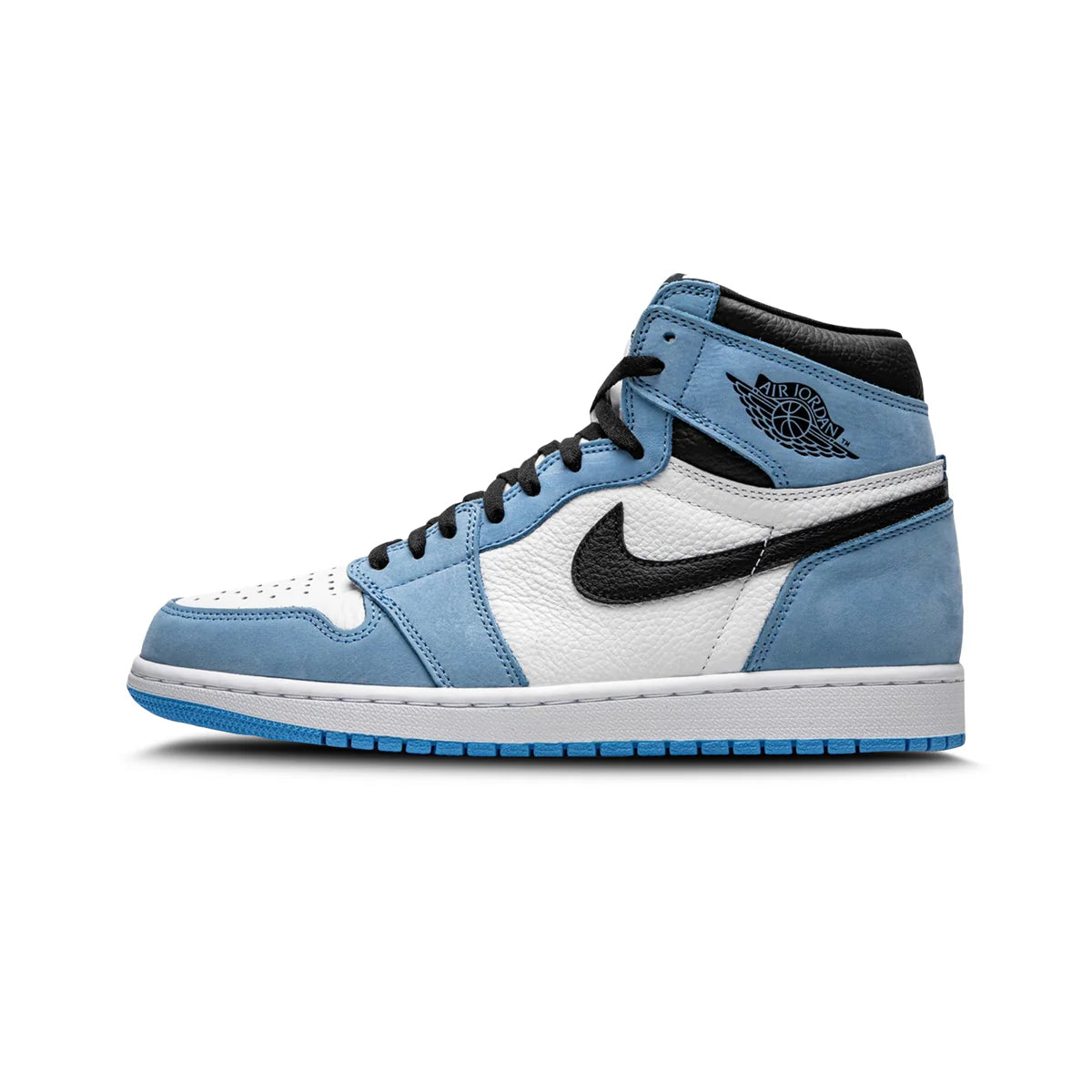 AIR JORDAN 1 RETRO HIGH WHITE UNIVERSITY BLUE BLACK UNC SEMI UA