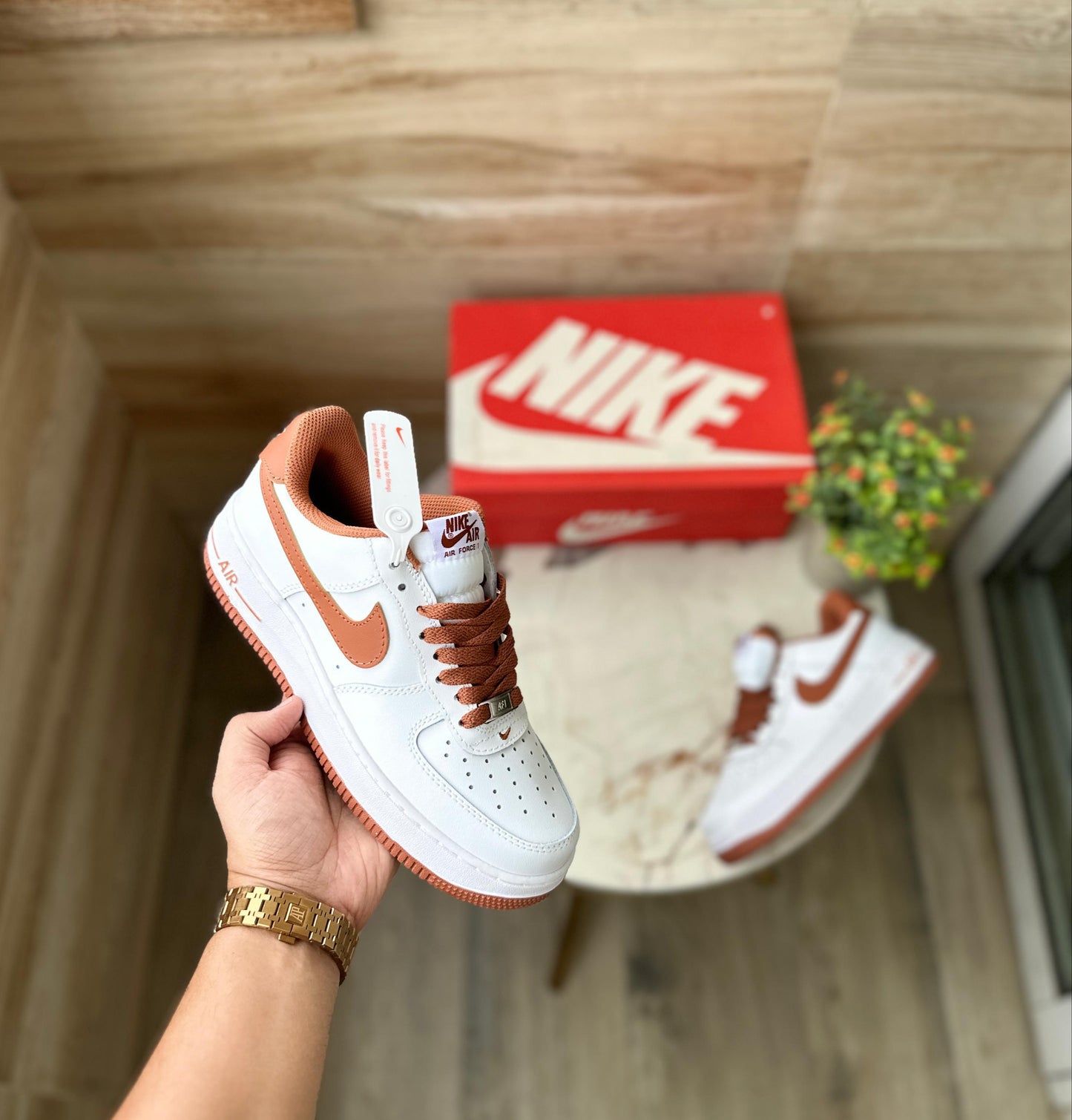 NIKE AIRFORCE ONE PECCAN