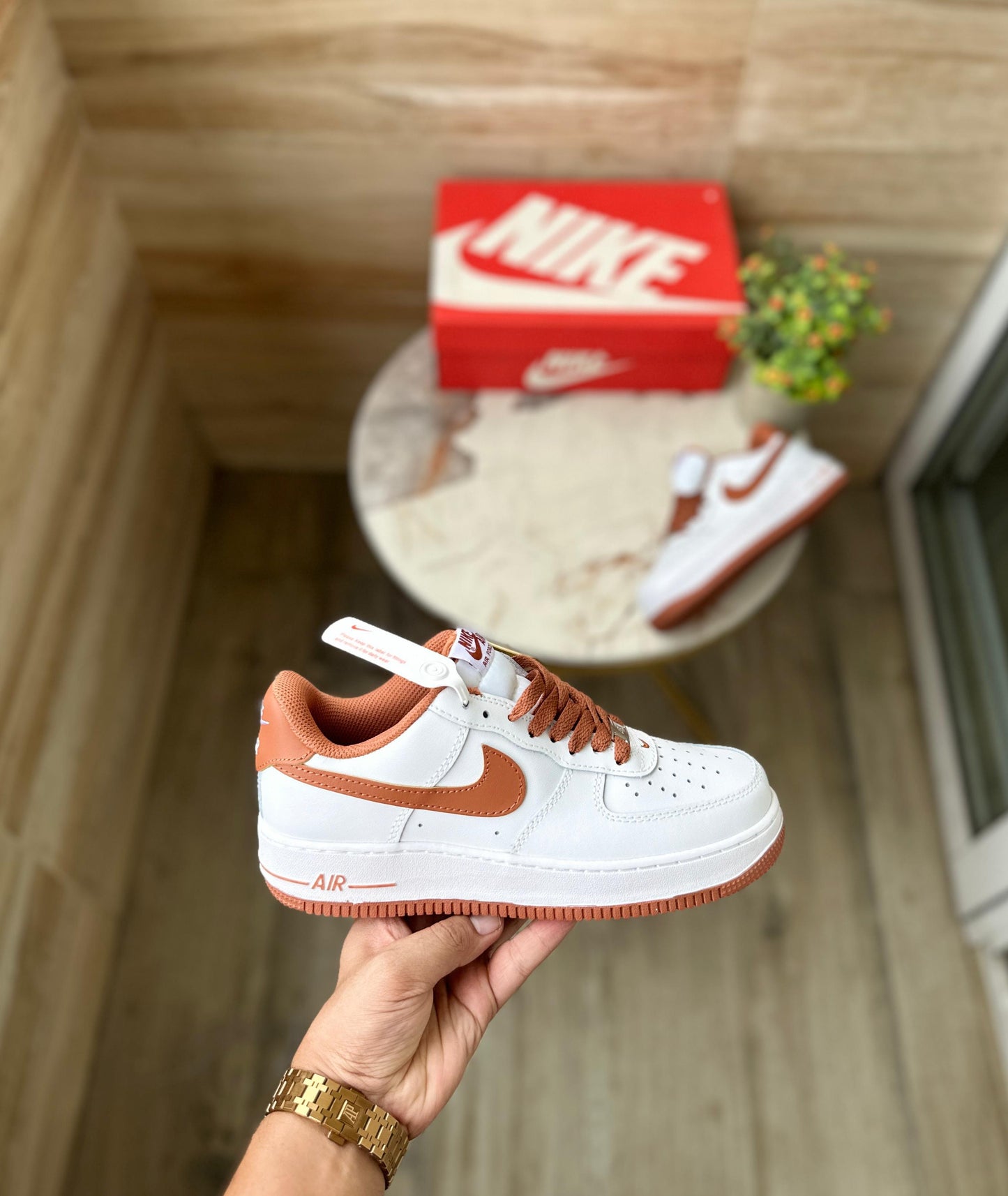 NIKE AIRFORCE ONE PECCAN