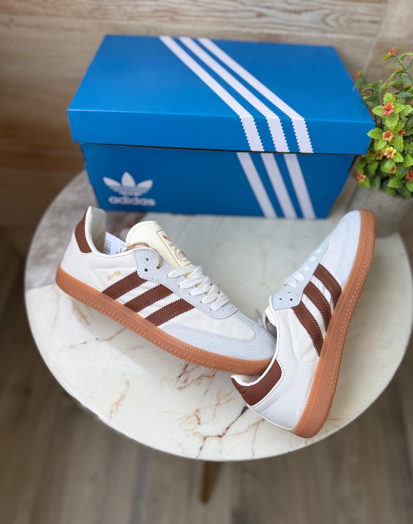 ADIDAS ORIGINAL SAMBA WHITE BROWN