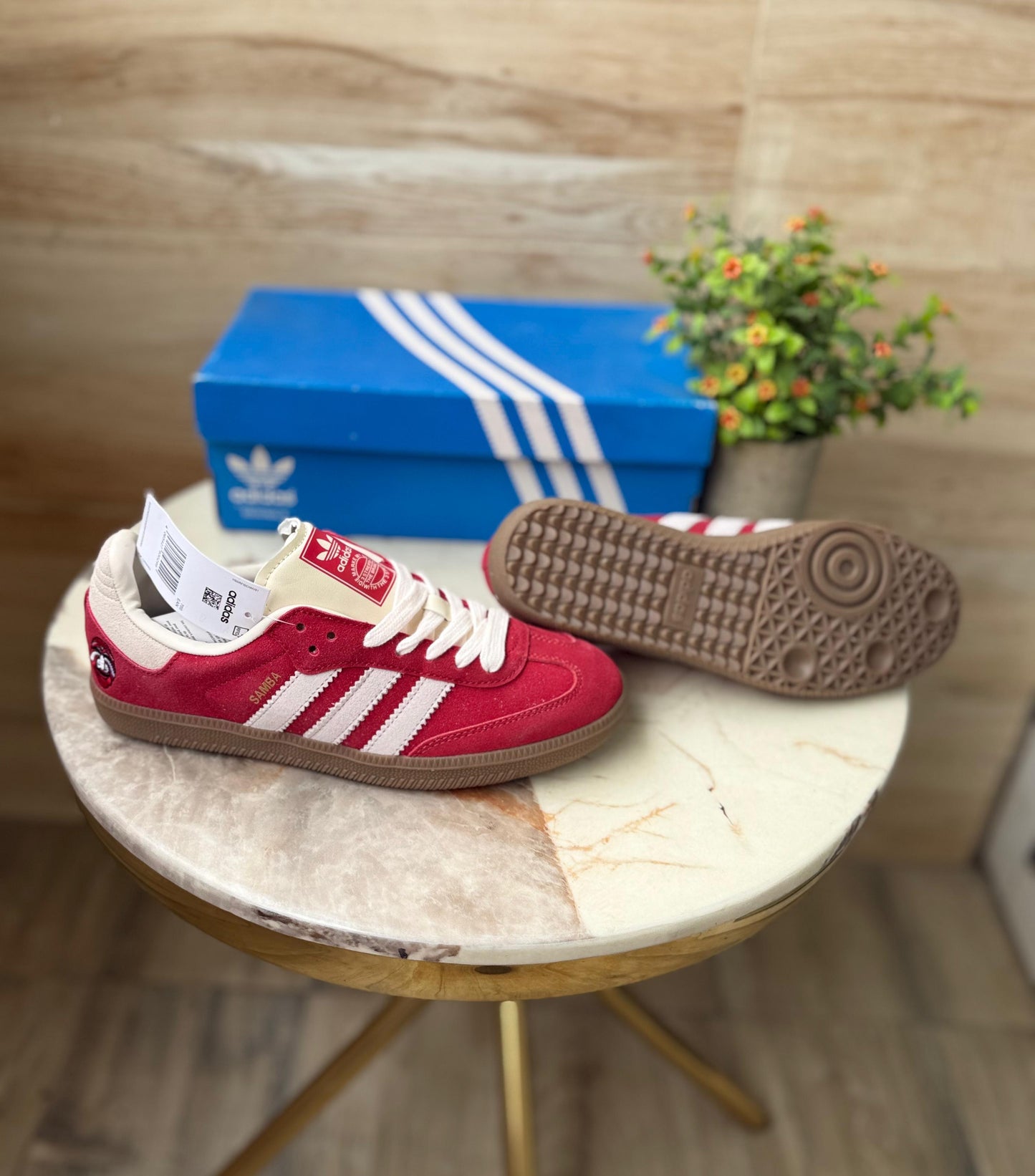 ADIDAS SAMBA BETTER SCARLET OFF WHITE