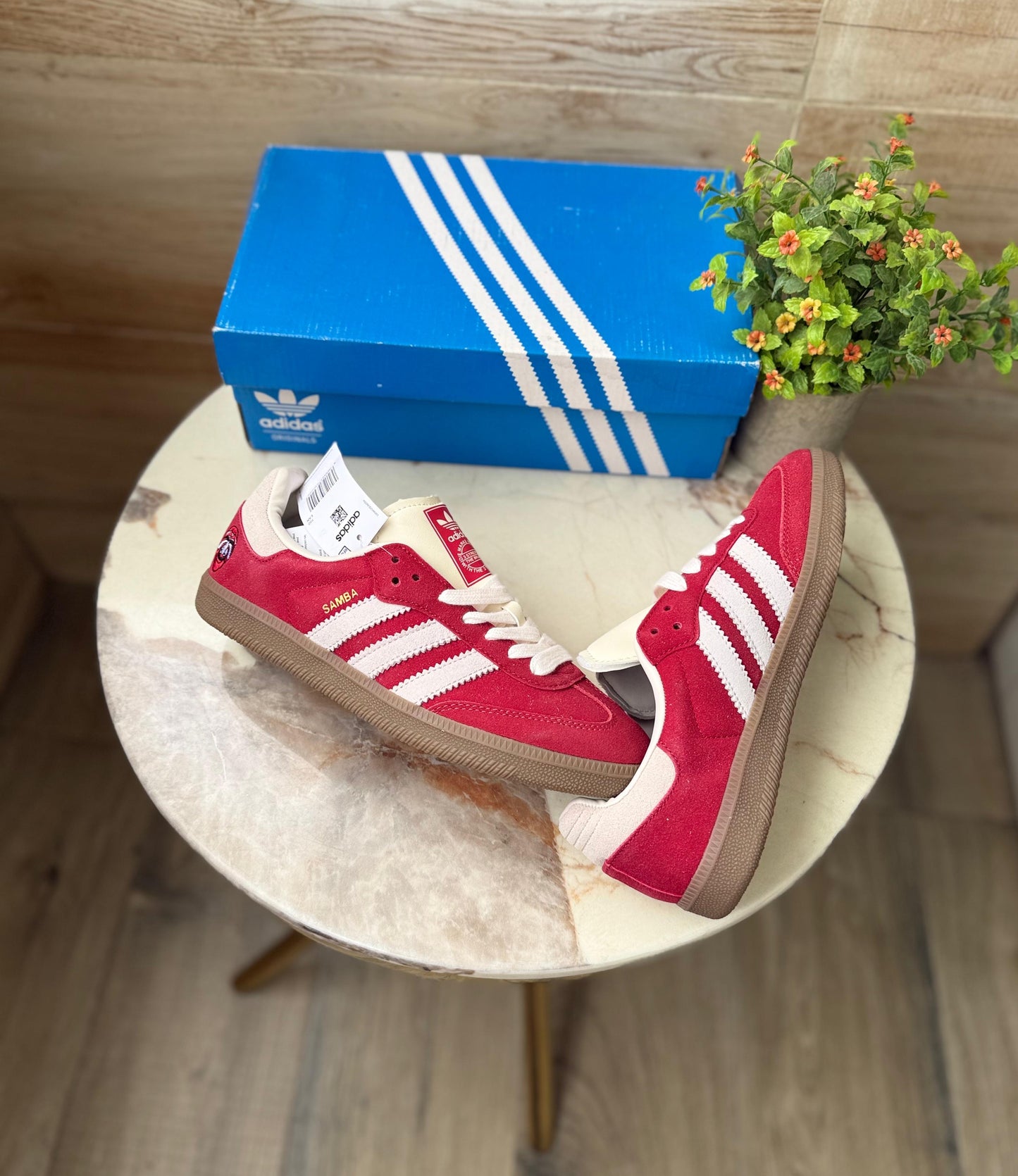ADIDAS SAMBA BETTER SCARLET OFF WHITE