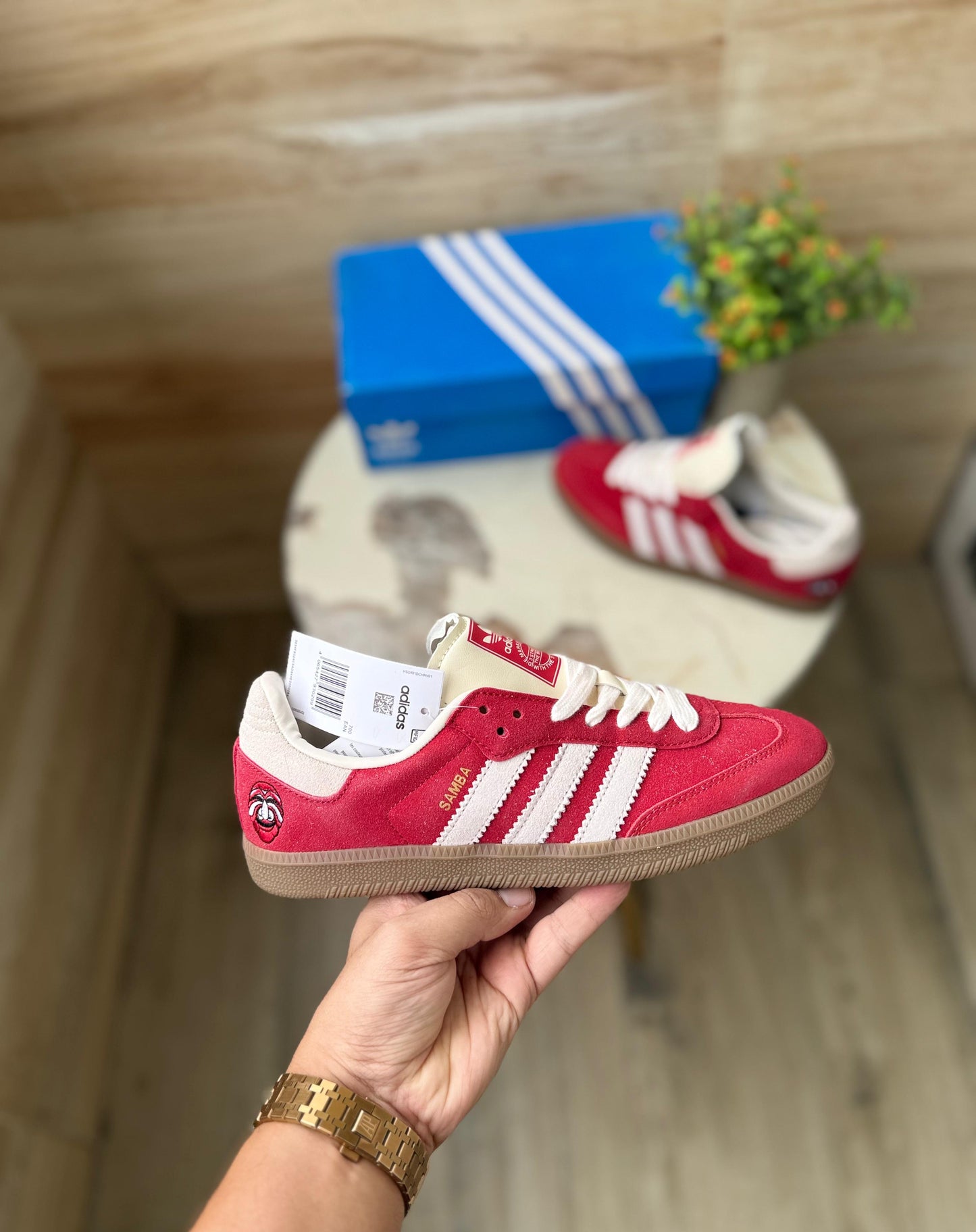 ADIDAS SAMBA BETTER SCARLET OFF WHITE
