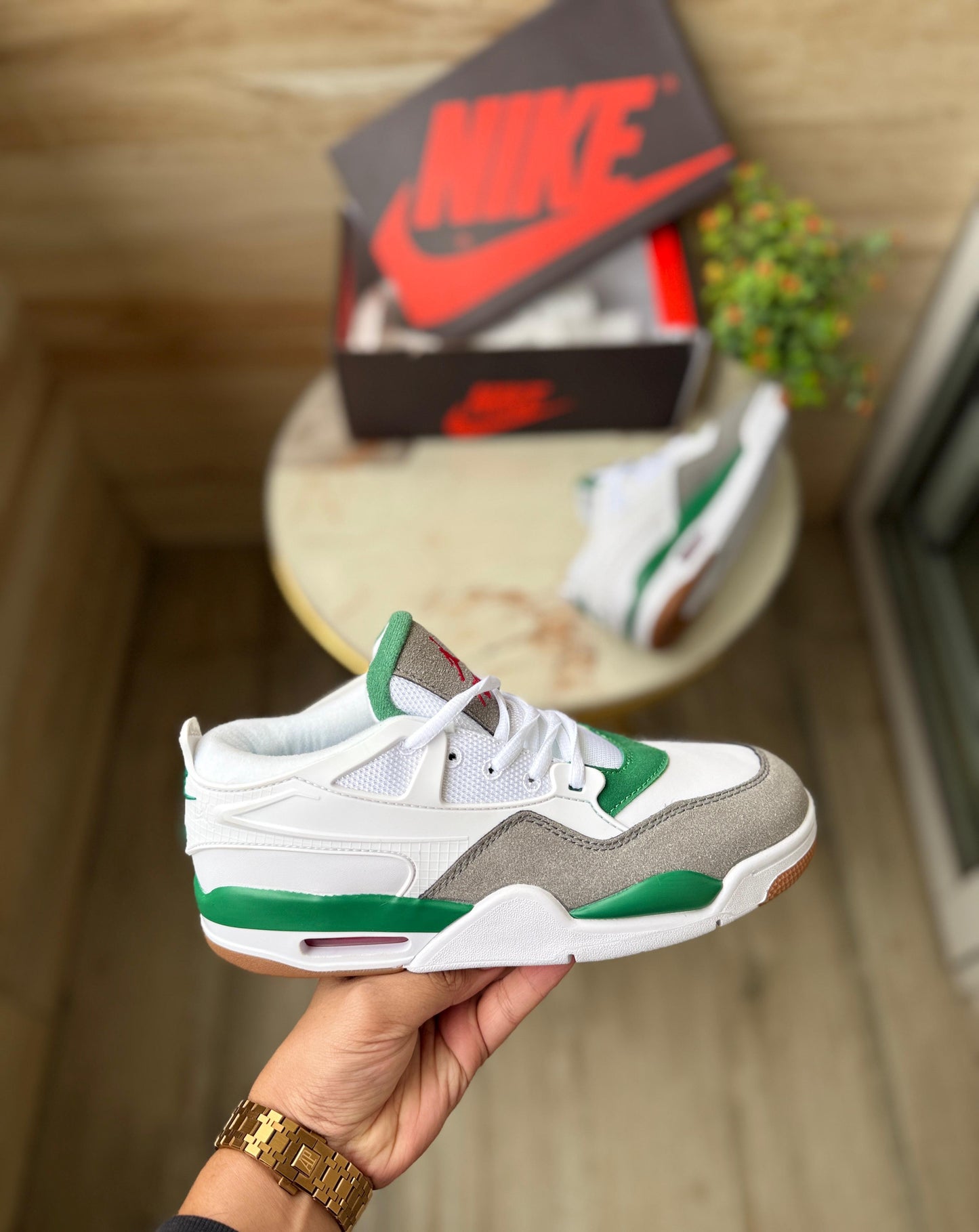 AIR JORDANS 4 RM PINE GREEN