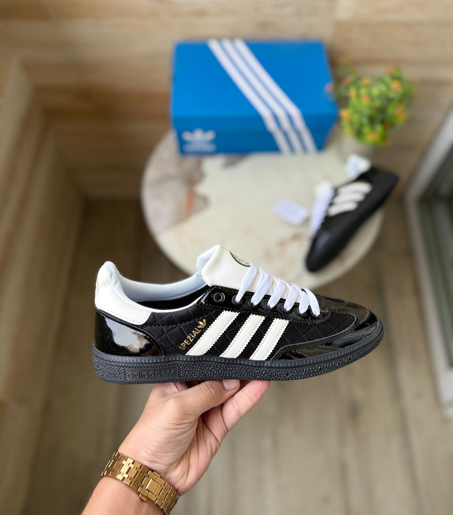 ADIDAS ORIGINALS HANDBALL SPEZIAL PATENT BLACK