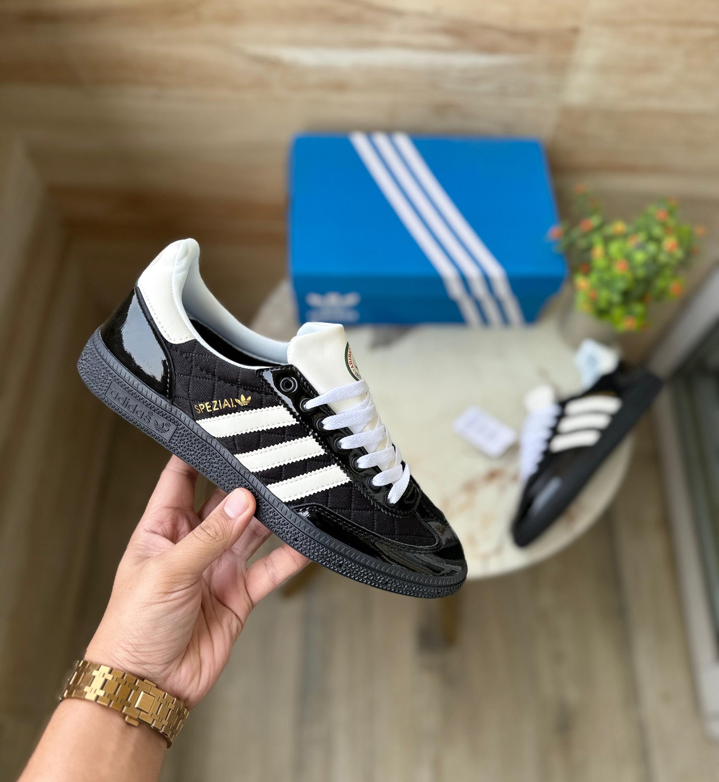 ADIDAS ORIGINALS HANDBALL SPEZIAL PATENT BLACK