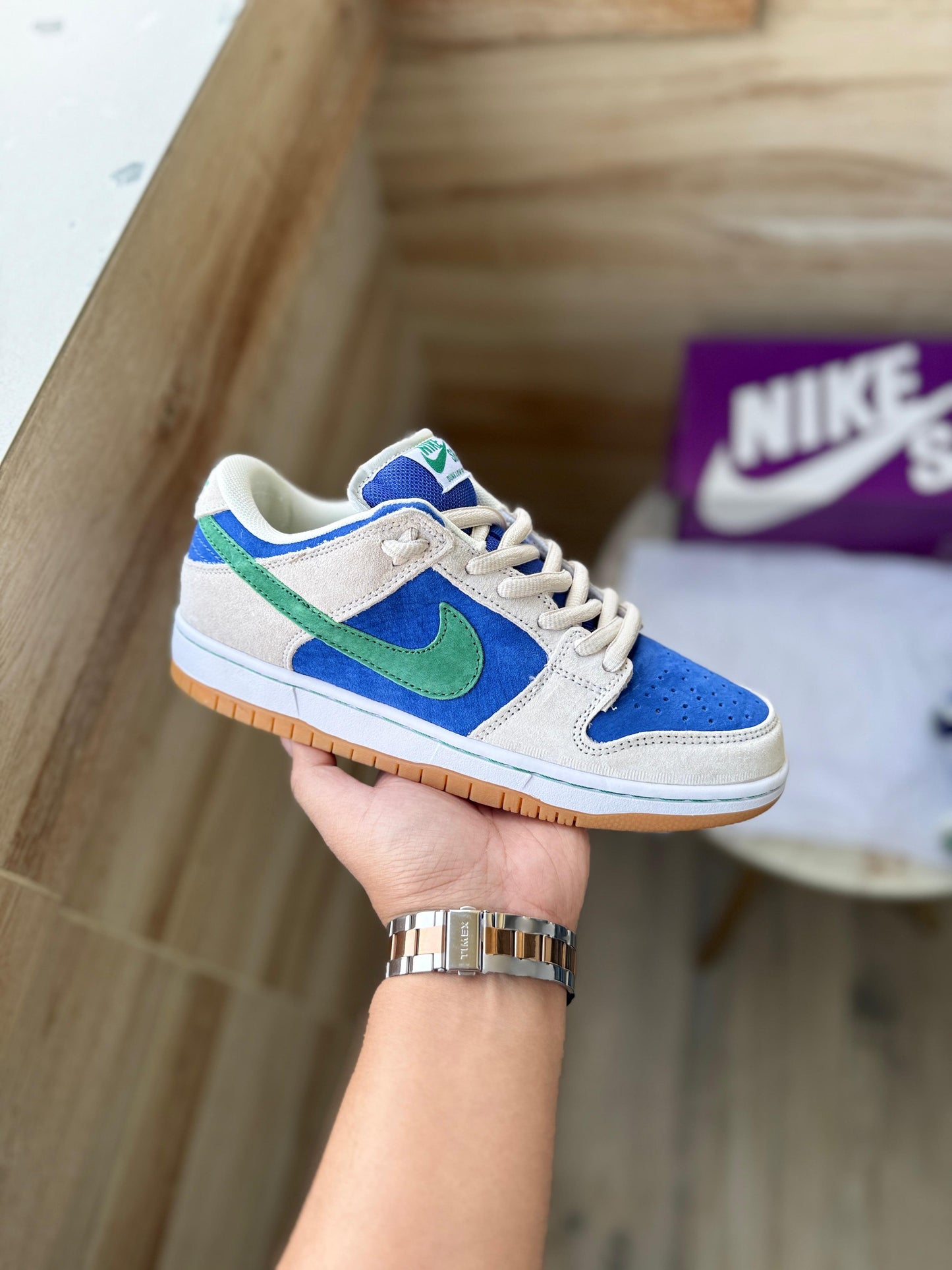 NIKE SB DUNK PHANTOM HYPER ROYAL MALACHITE
