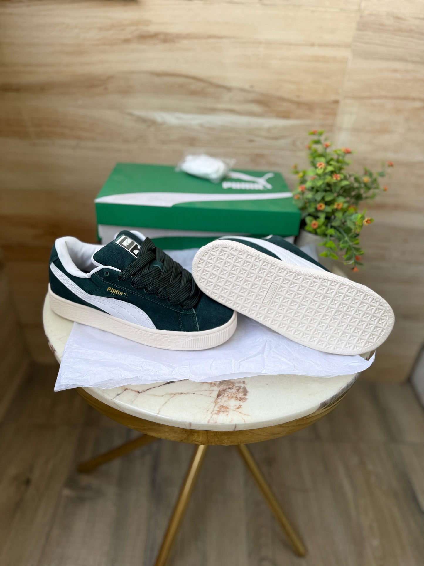 PUMA CLASSIC SUEDE XLG DARK GREEN