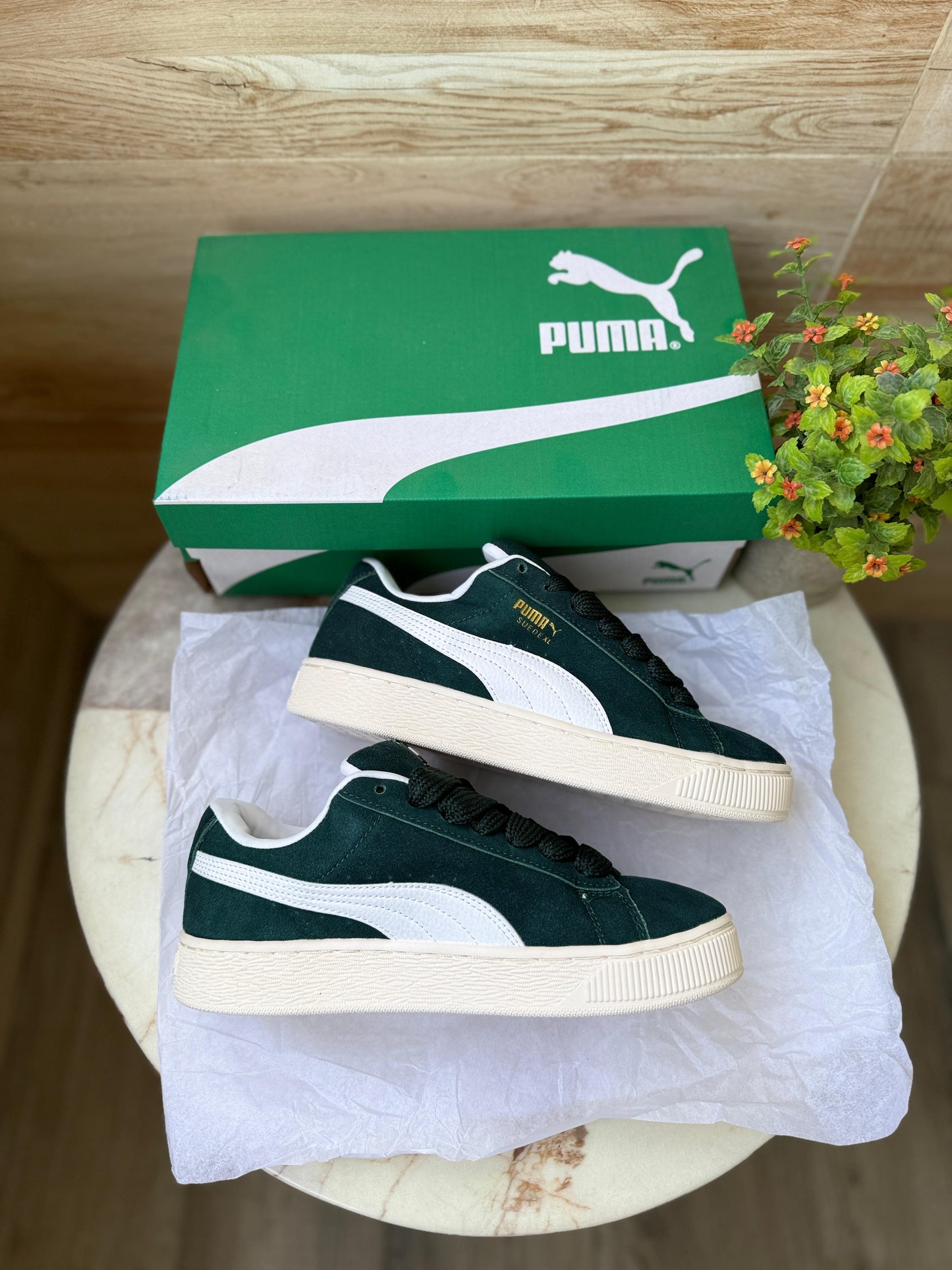 PUMA CLASSIC SUEDE XLG DARK GREEN
