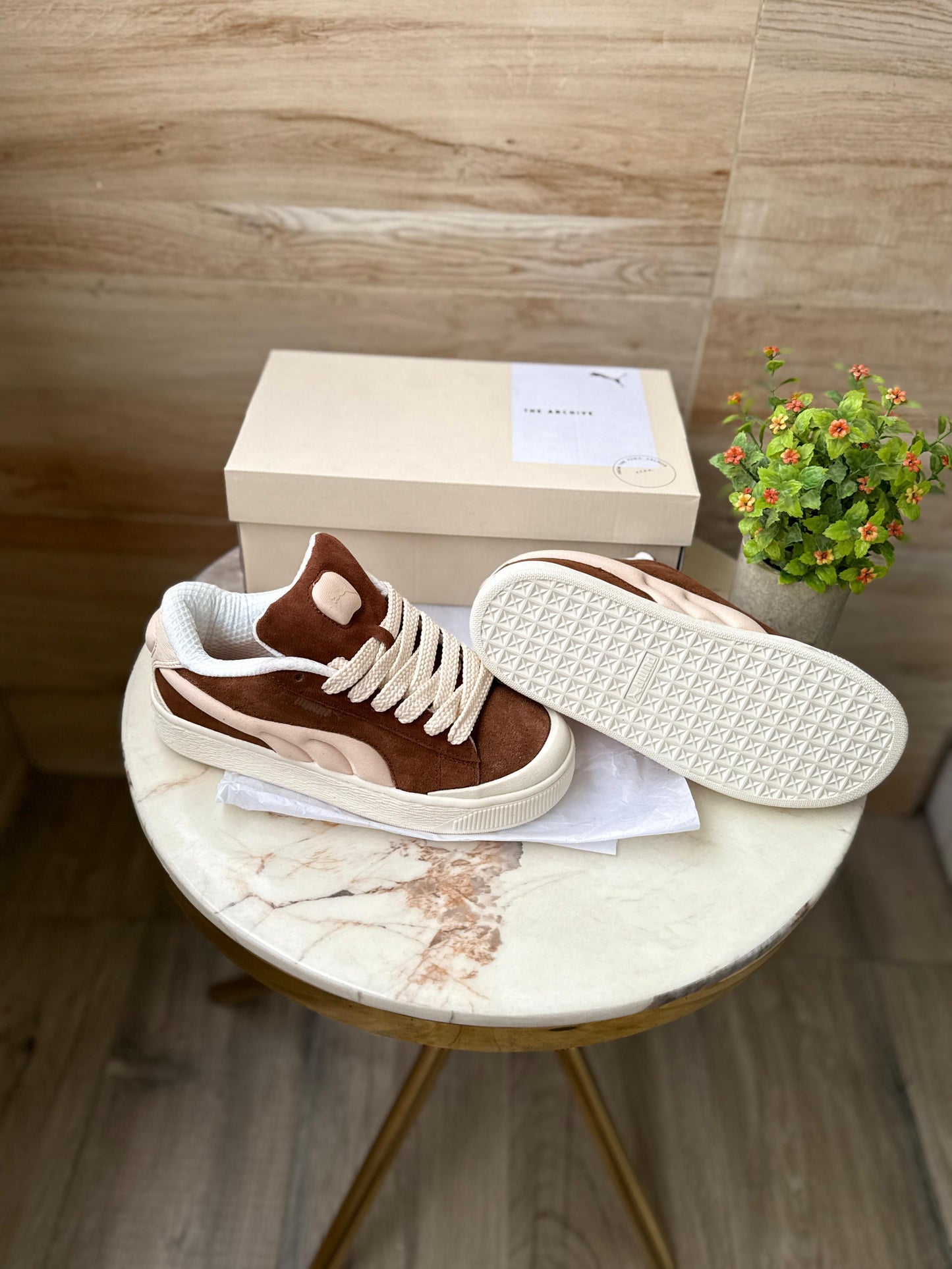 PUMA XL SUEDE CRUSH BROWN WHITE