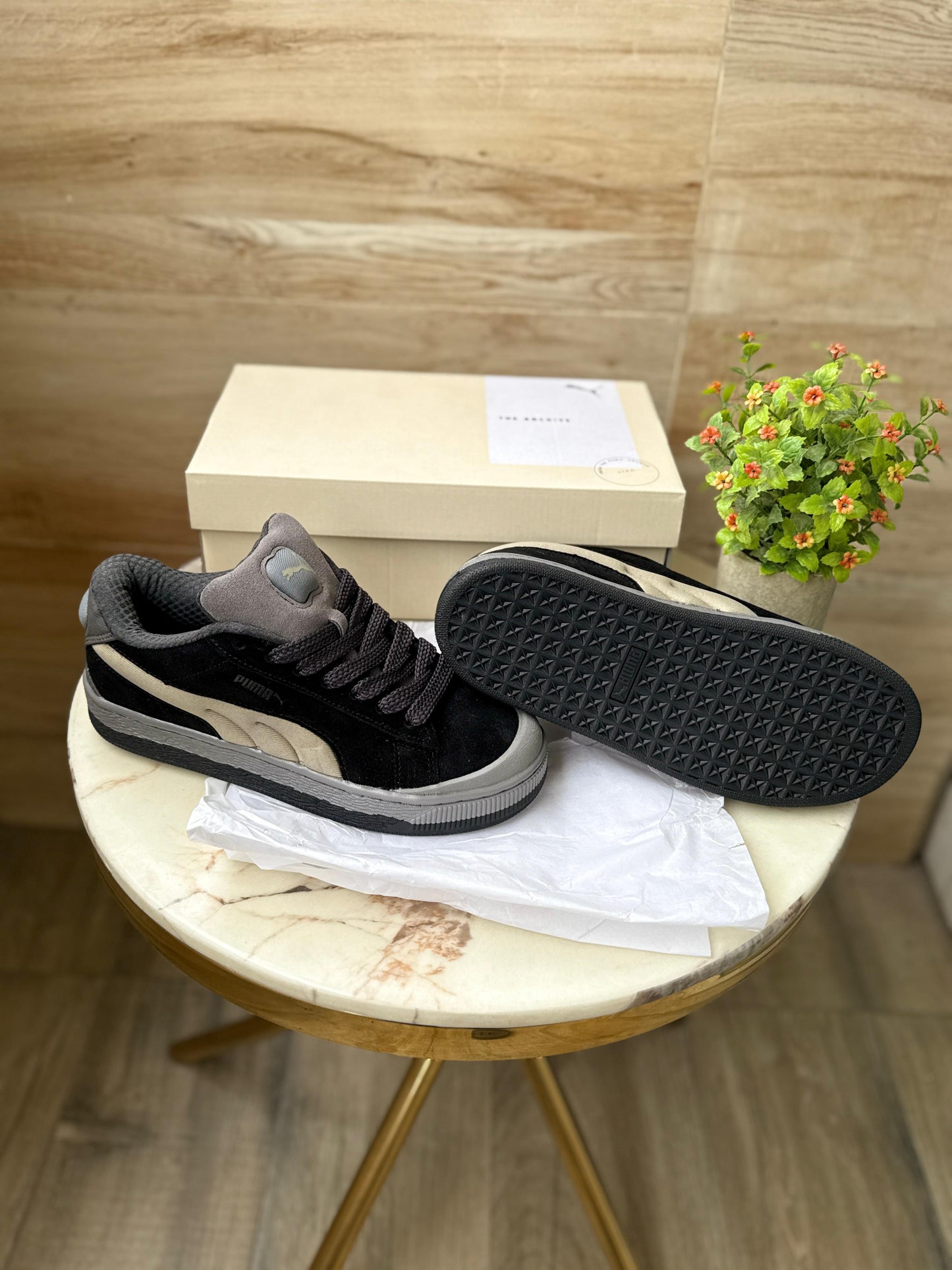 PUMA XL SUEDE CRUSH BLACK GREY