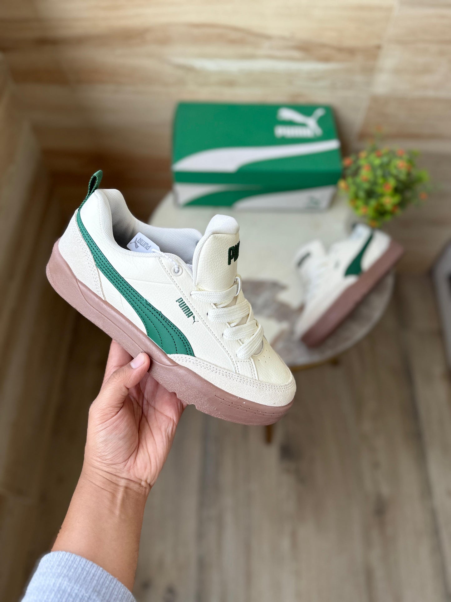 PUMA LIFESTYLE PARK WHITE GREEN