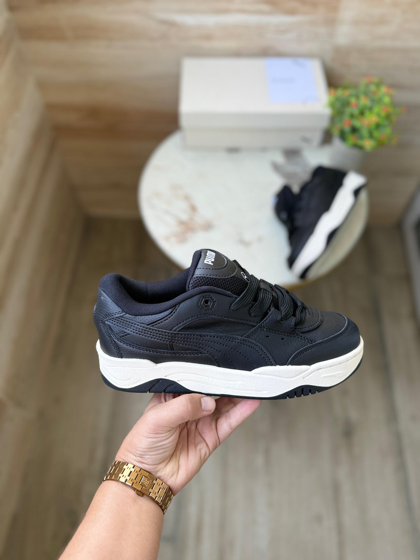 PUMA SUEDE 180 BLACK WHITE