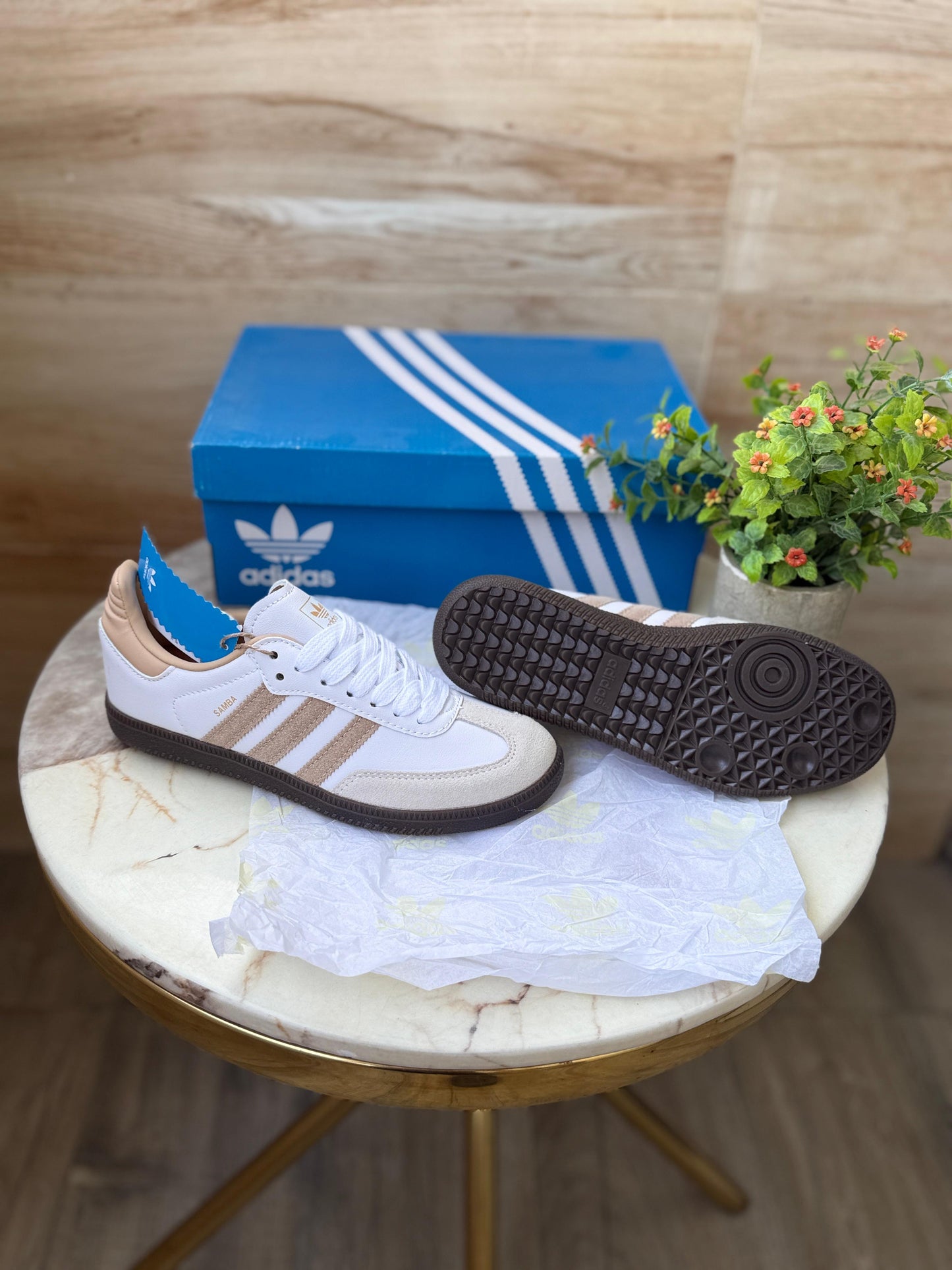 ADIDAS ORGINALS SAMBA BEIGE GUM