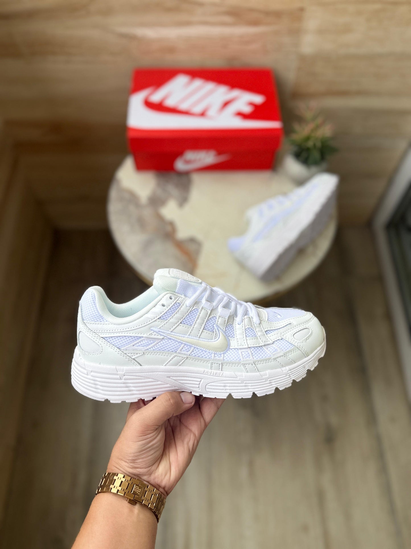 NIKE P-6000 TRAINER TRIPPLE WHITE