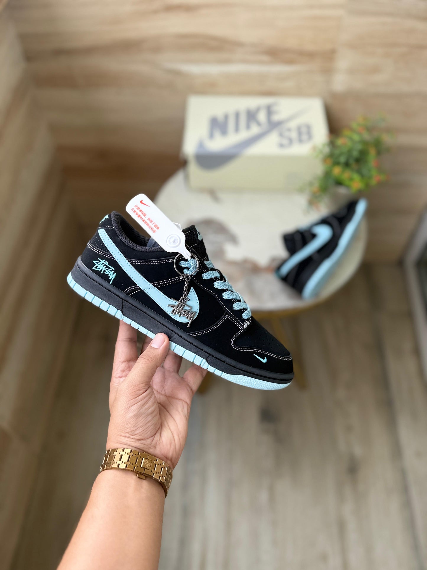 NIKE SB DUNK STUSSY BLACK 2025