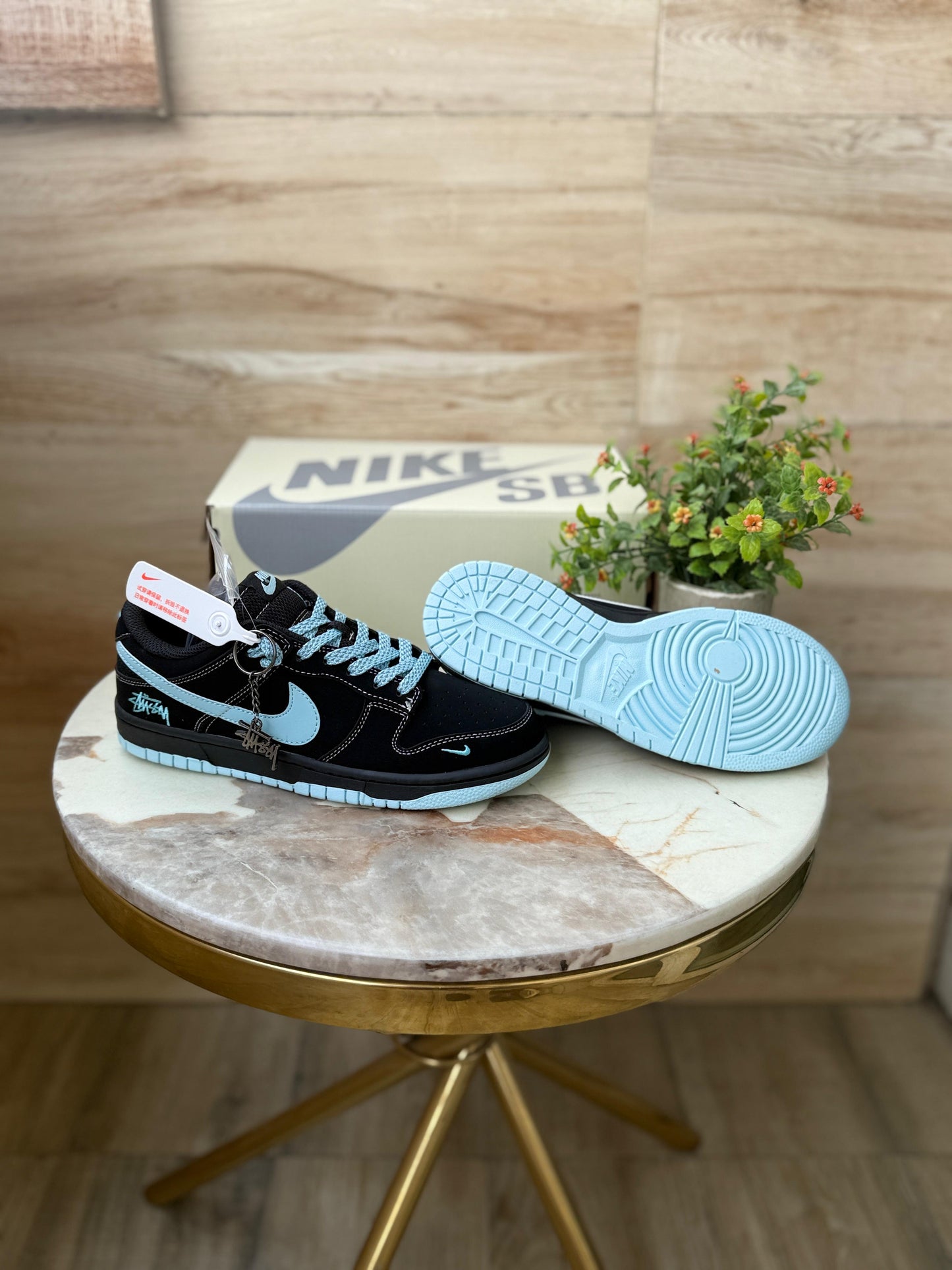 NIKE SB DUNK STUSSY BLACK 2025