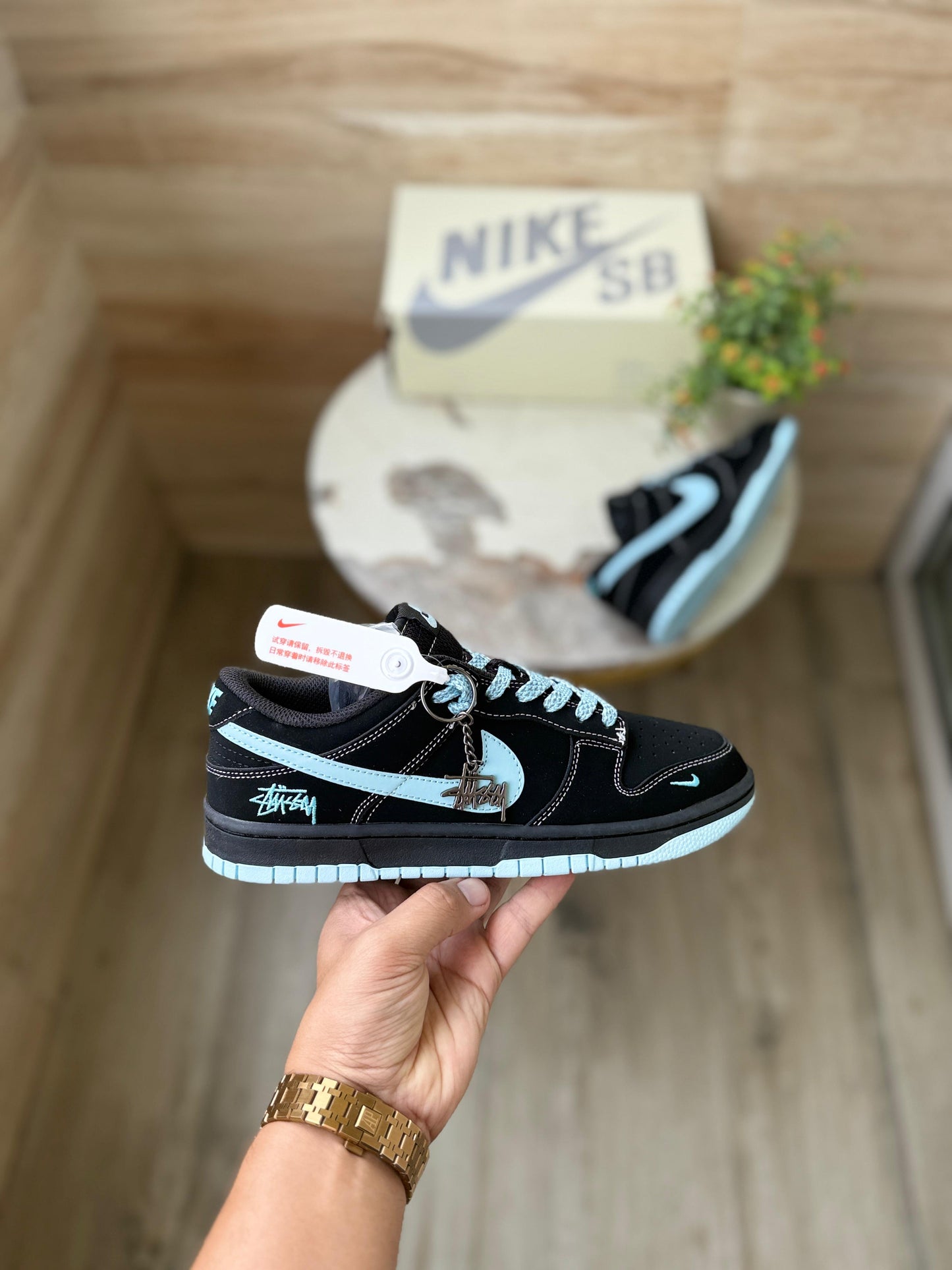NIKE SB DUNK STUSSY BLACK 2025