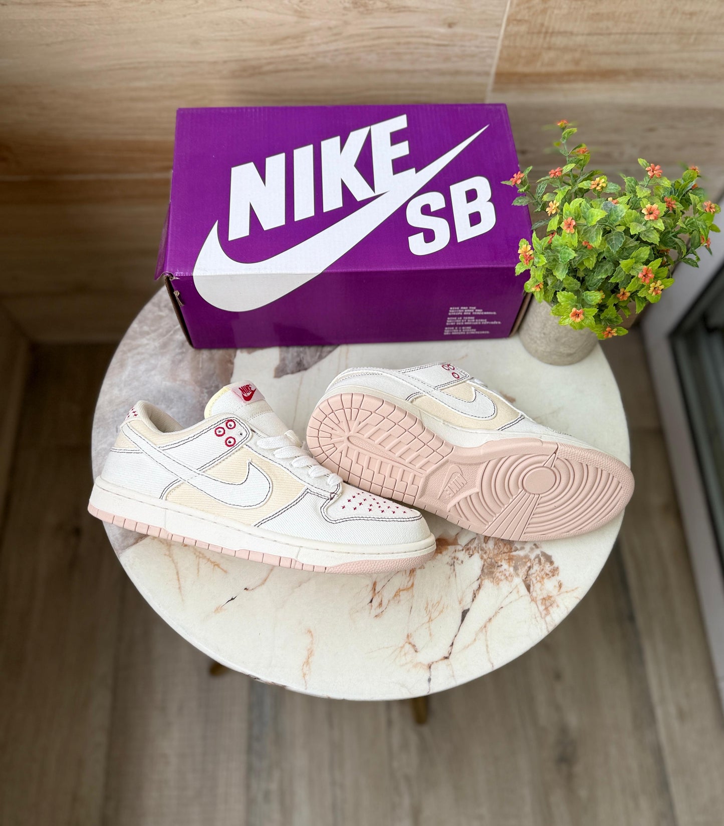 NIKE SB DUNK LOW OREWOOD BROWN SASHIKO OFF WHITE