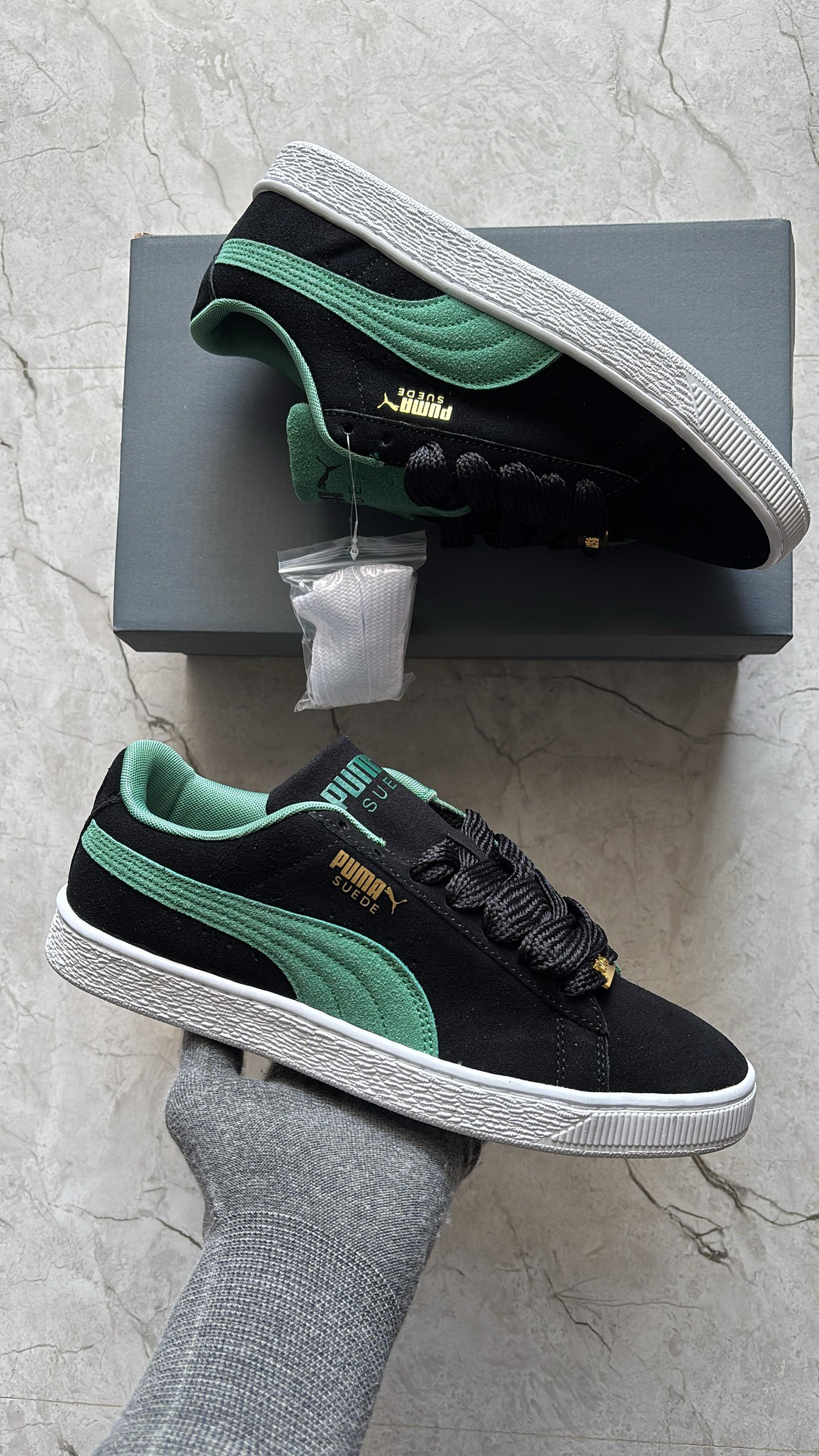 PUMA SUEDE XL BLACK GREEN