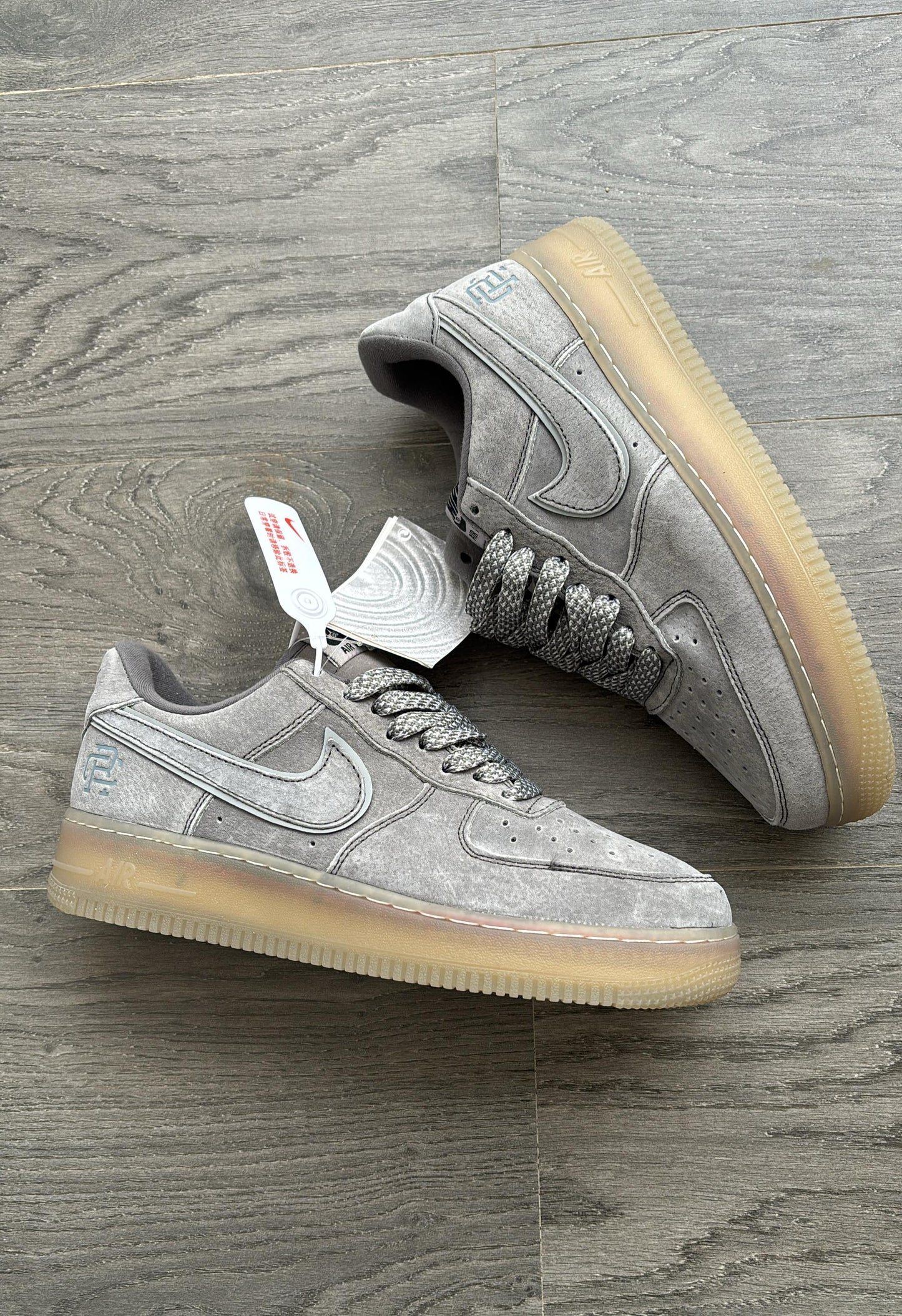 NIKE AIRFORCE ONE SUEDE GREY