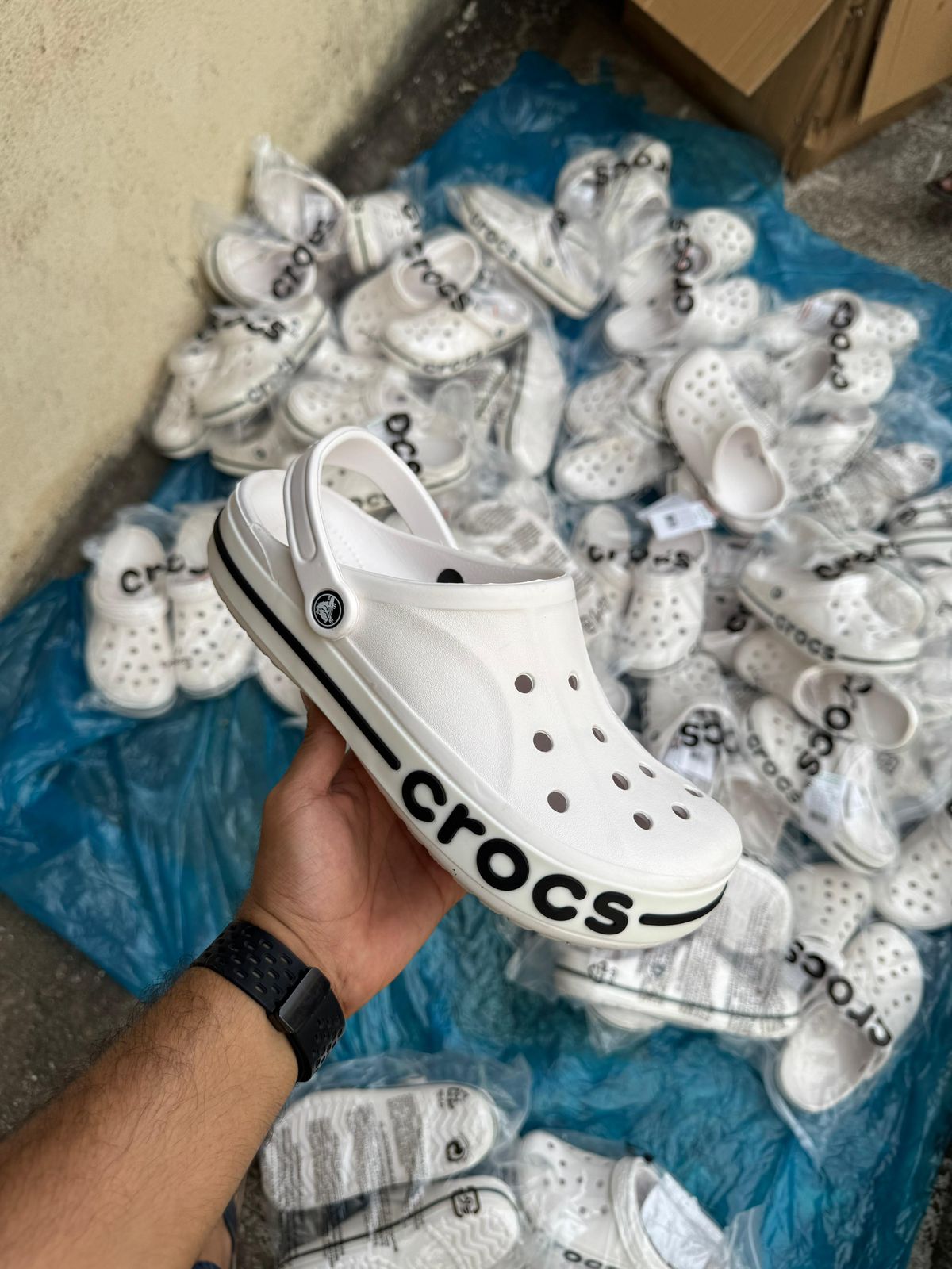 CROCS BAYABAND CLASSIC CLOG WHITE
