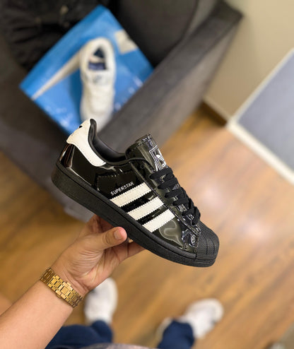 ADIDAS SUPERSTAR ATMOS BLACK PATENT