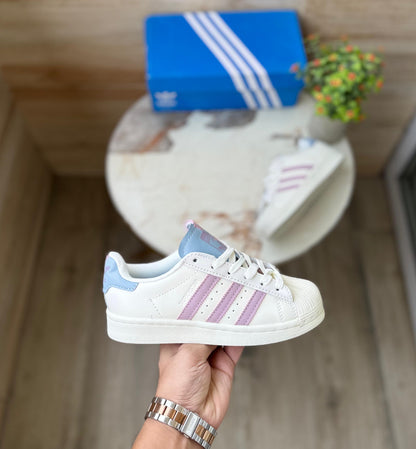 ADIDAS SUPERSTAR PURPLE MISMATCH