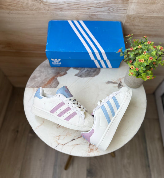 ADIDAS SUPERSTAR PURPLE MISMATCH