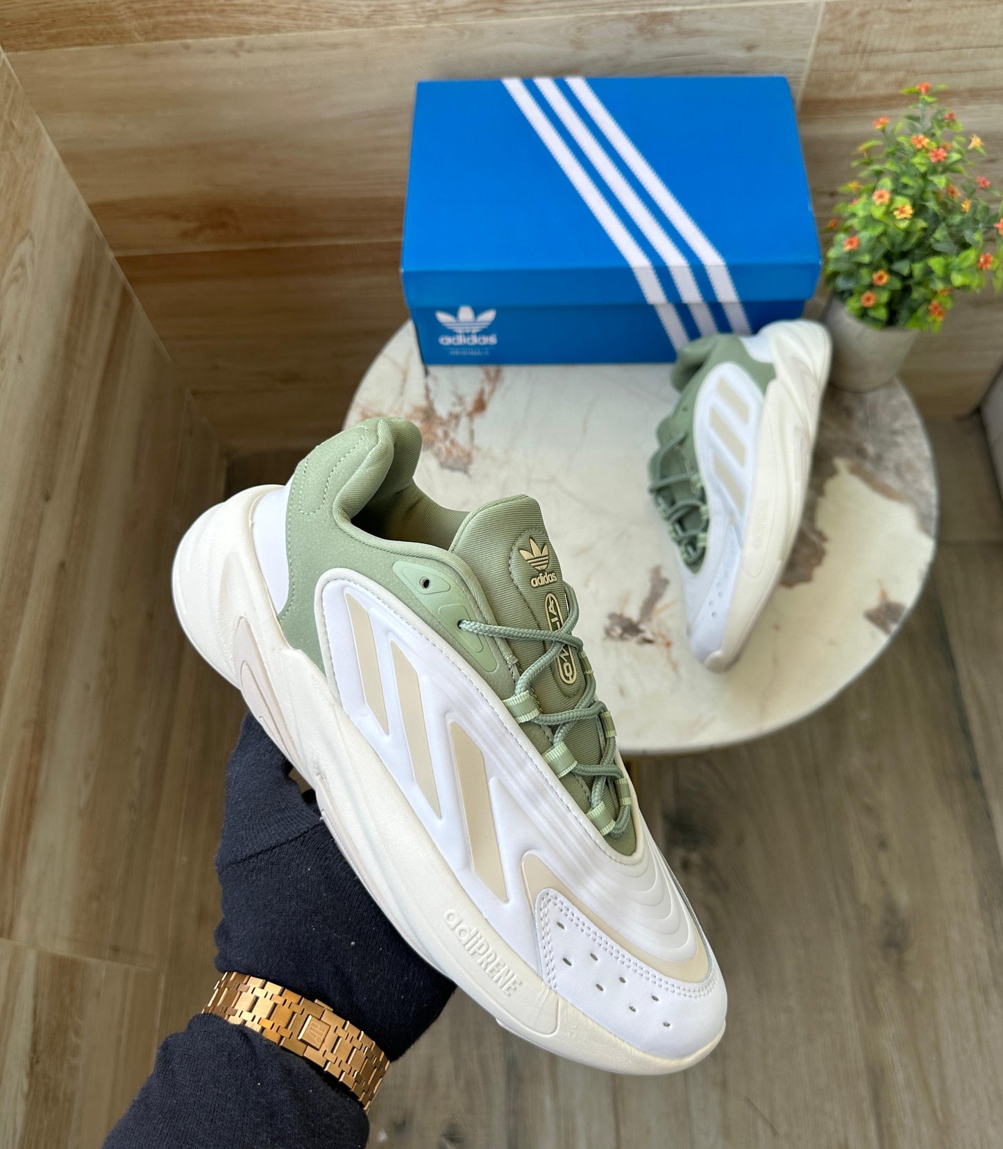 ADIDAS ORIGINALS OZELIA WHITE GREEN