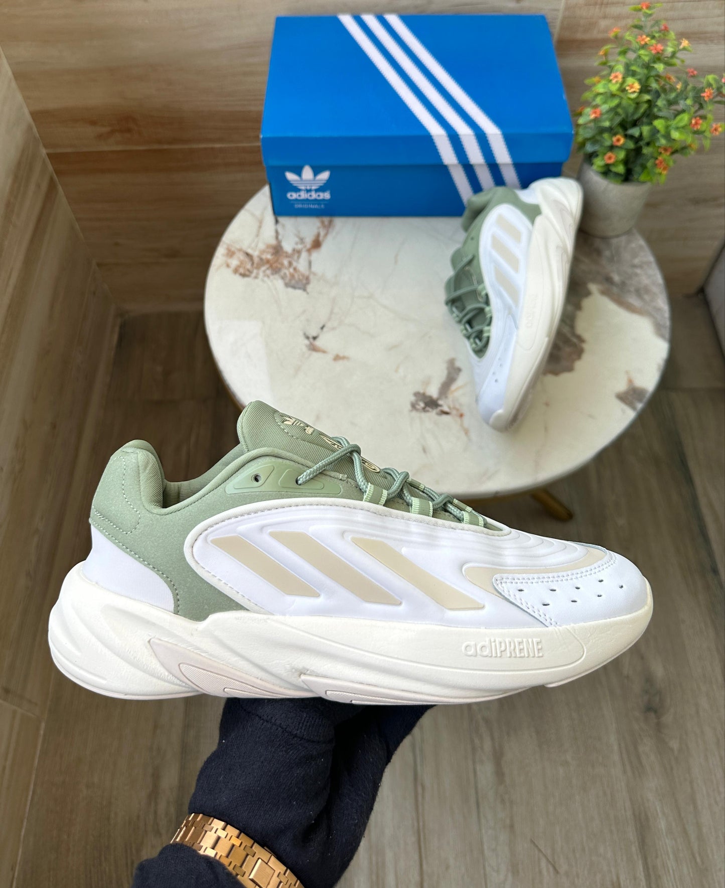 ADIDAS ORIGINALS OZELIA WHITE GREEN