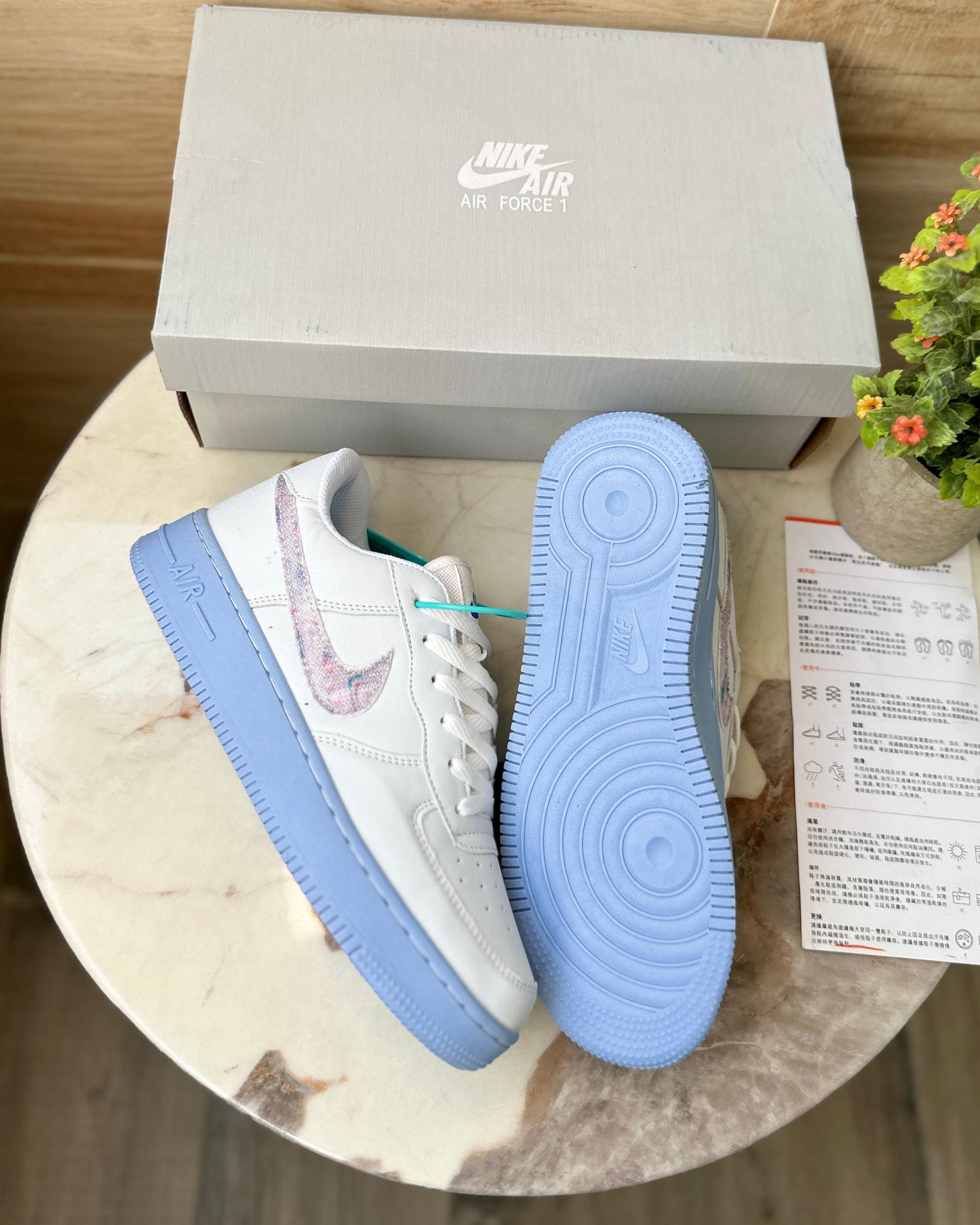 NIKE AIRFORCE HYDROGEN BLUE