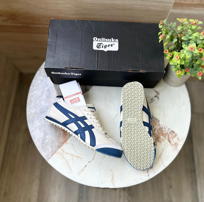 Onitsuka tiger leather navy