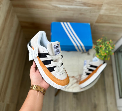 ADIDAS ADIMETIC ORIGINALS off white orange