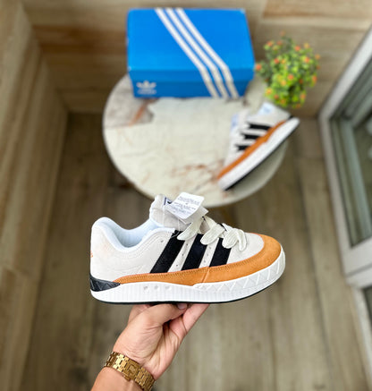 ADIDAS ADIMETIC ORIGINALS off white orange