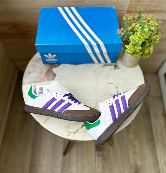 ADIDAS ORIGINAL SAMBA OFF WHITE BLUE