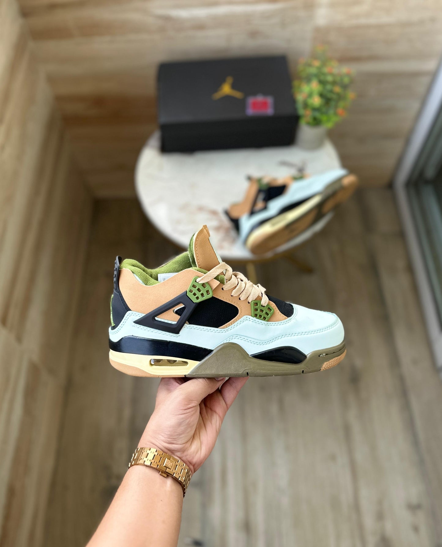 AIR JORDANS RETRO 4 BABY YODA