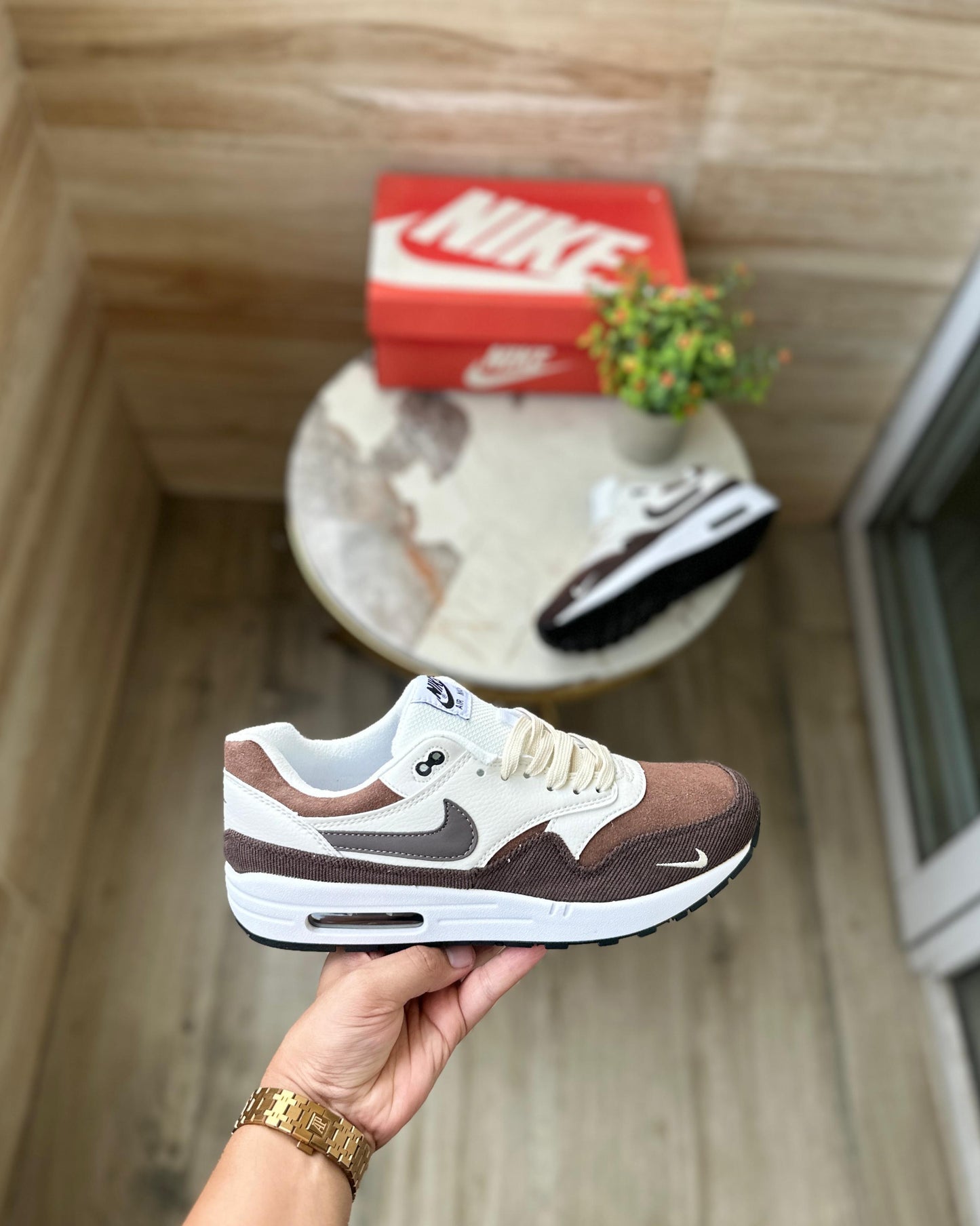 NIKE AIRMAX 1 BROWN STONE