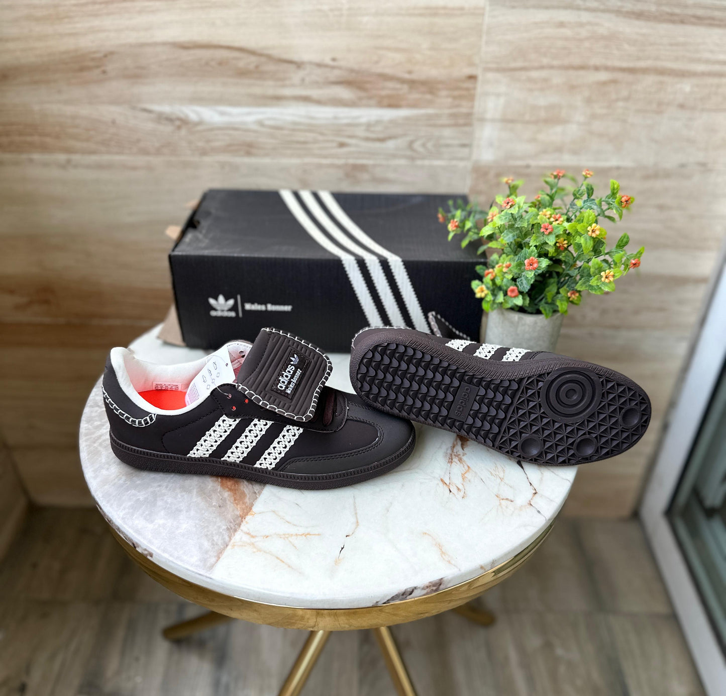 ADIDAS SAMBA X WALES BONER ESSENTIAL BROWN