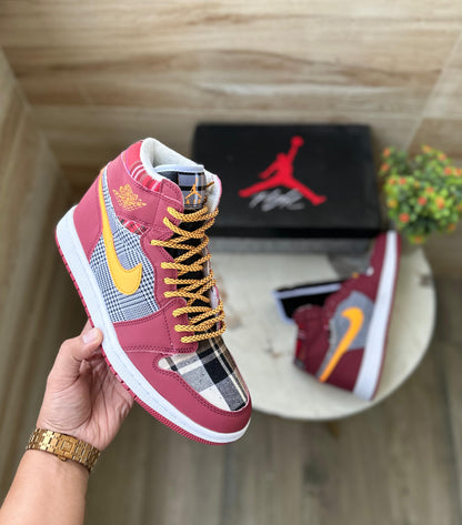 JORDANS RETRO 1  PLAID BURBERRY