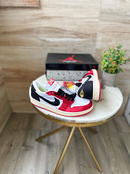 NIKE AIR JORDAN 1 LOW OG X TROPHY ROOM SAIL AND VARSITY