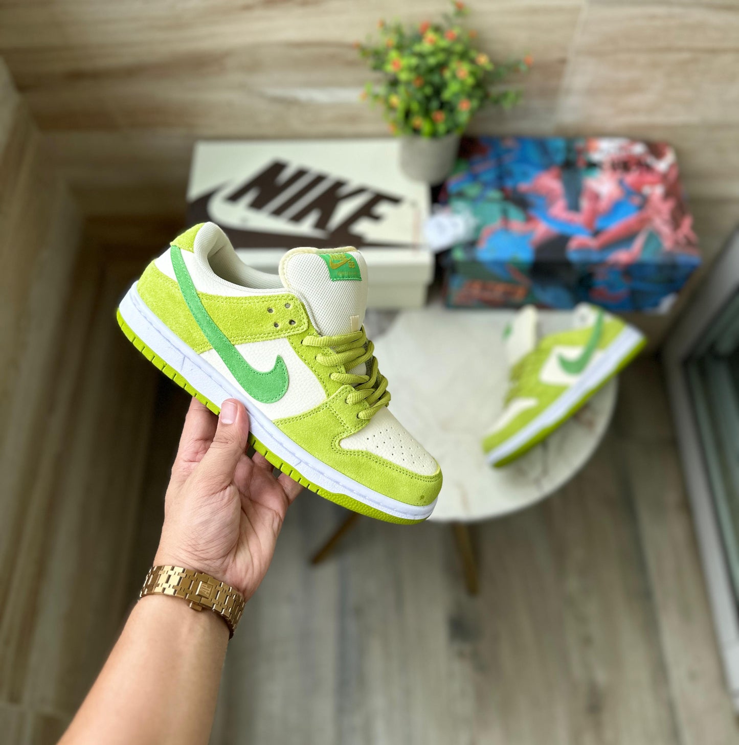 NIKE SB DUNK GREEN APPLE