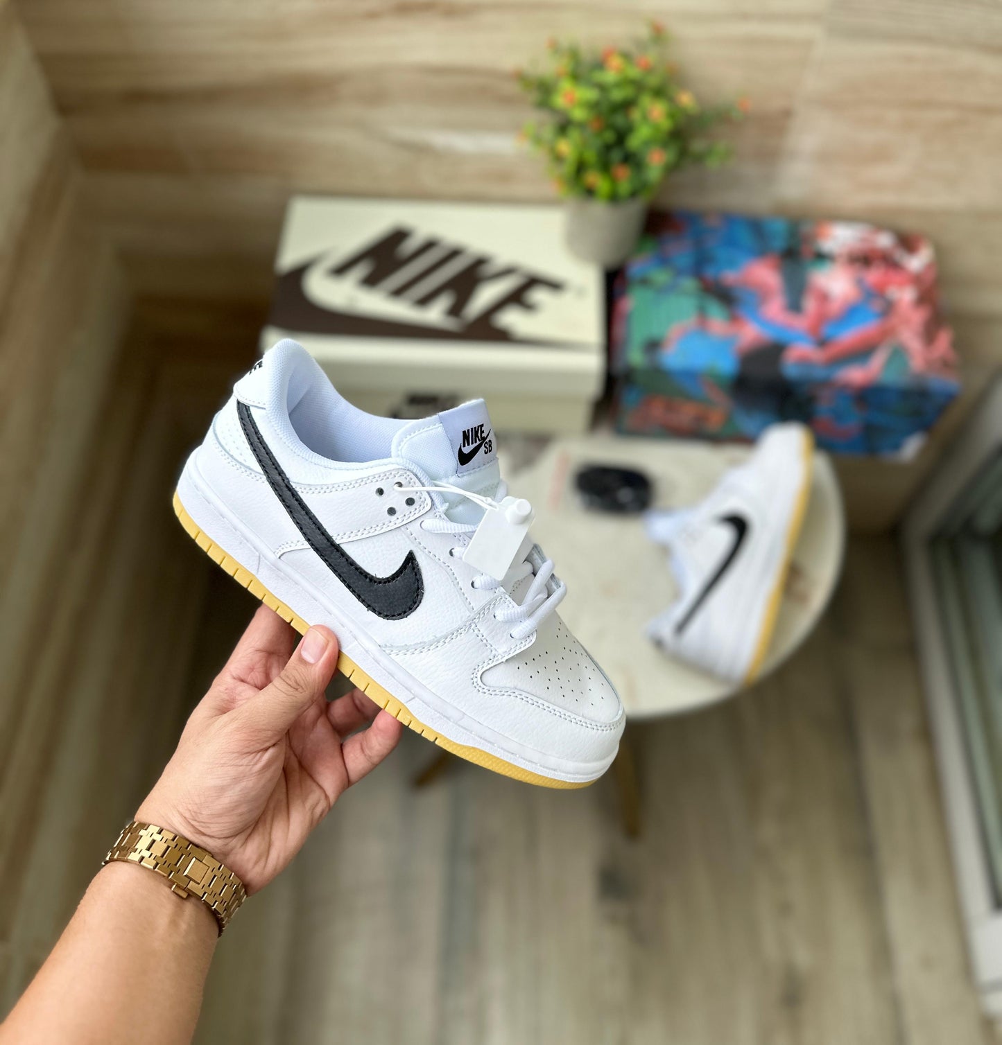 NIKE SB DUNK WHITE GUM