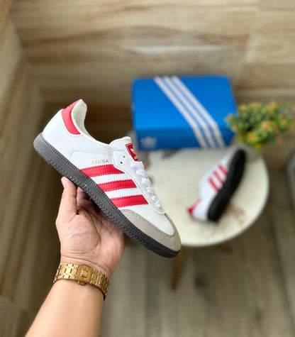 ADIDAS SAMBA WHITE RED