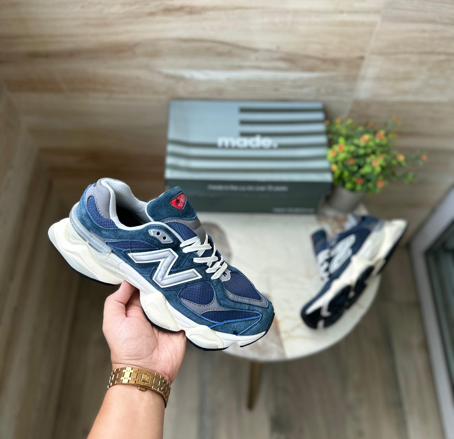 NEW BALANCE 9060 BLUE WHITE