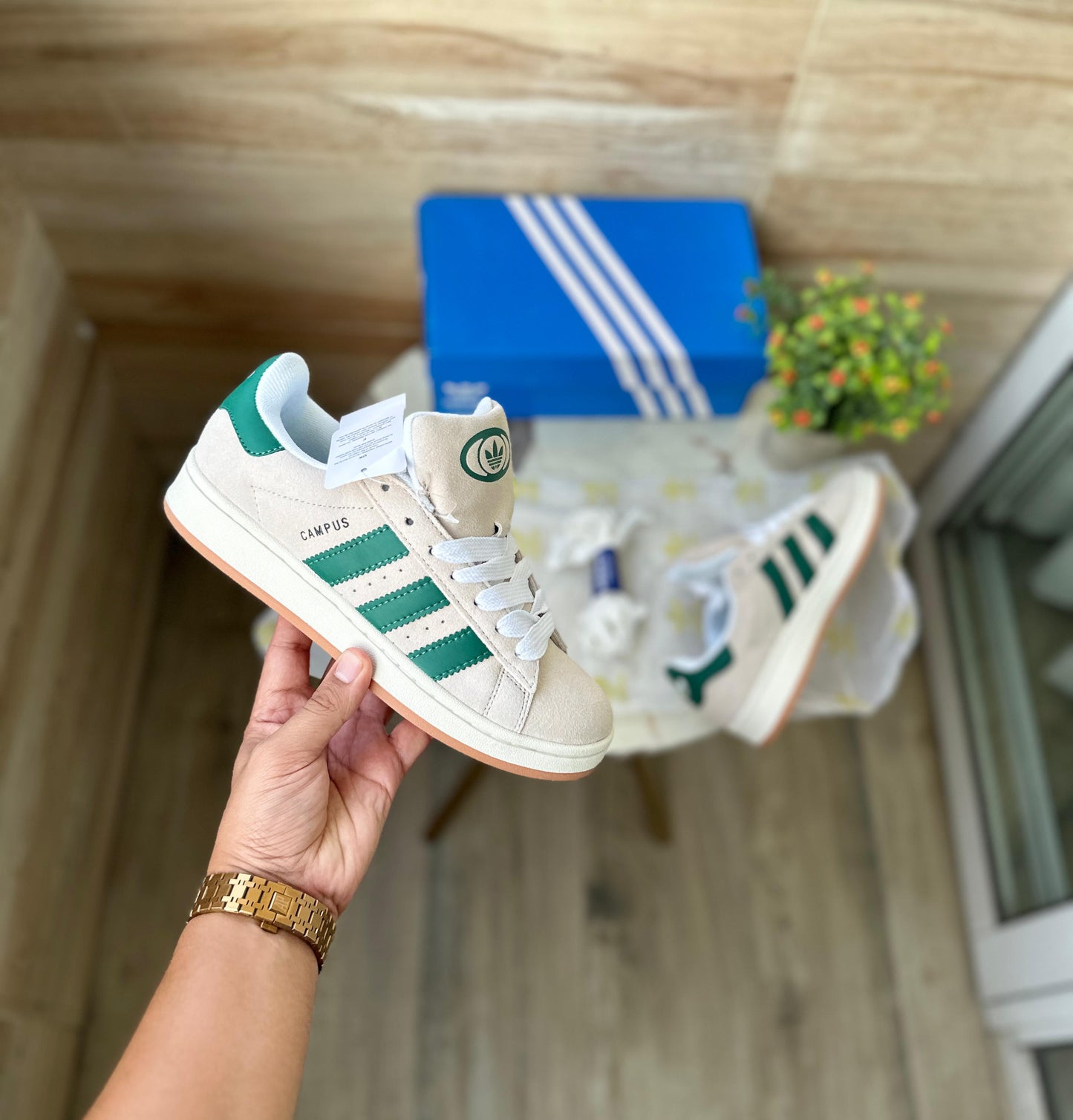 ADIDAS ORIGINALS CAMPUS GREY GREEN